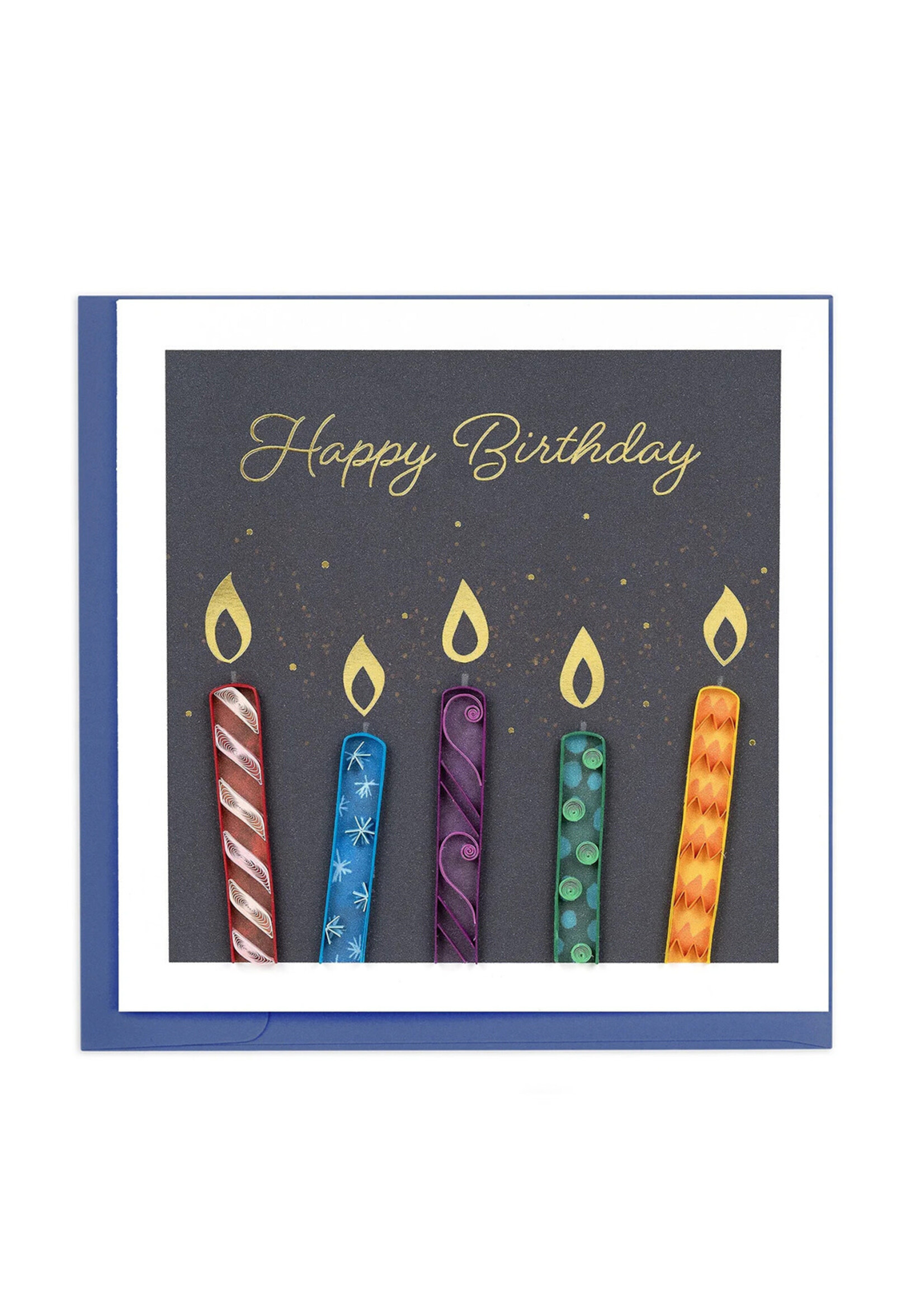 Quilling Cards Make-a-Wish Birthday Candles Quilling Card