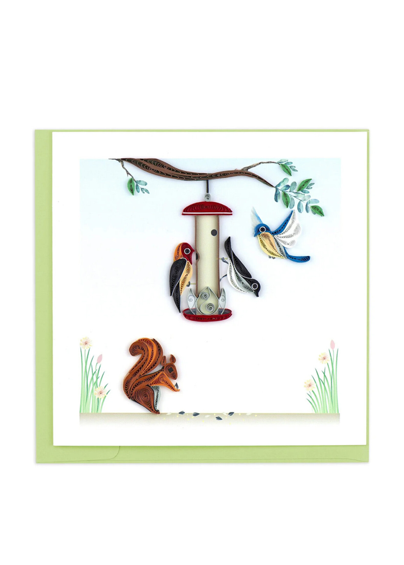 Quilling Cards Bird Feeder Quilling Card