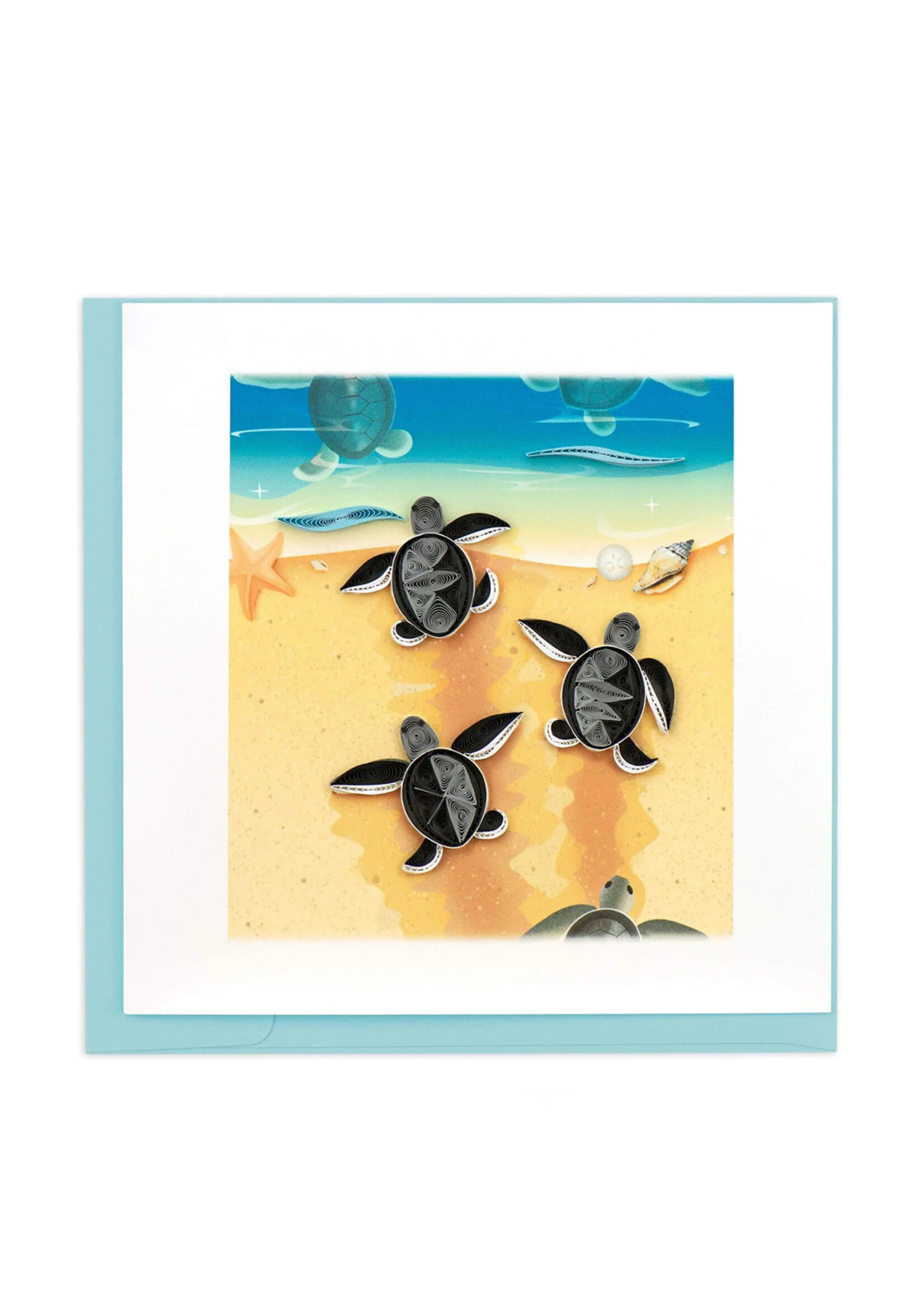 Quilling Cards Sea Turtle Hatchllings Quilling Card