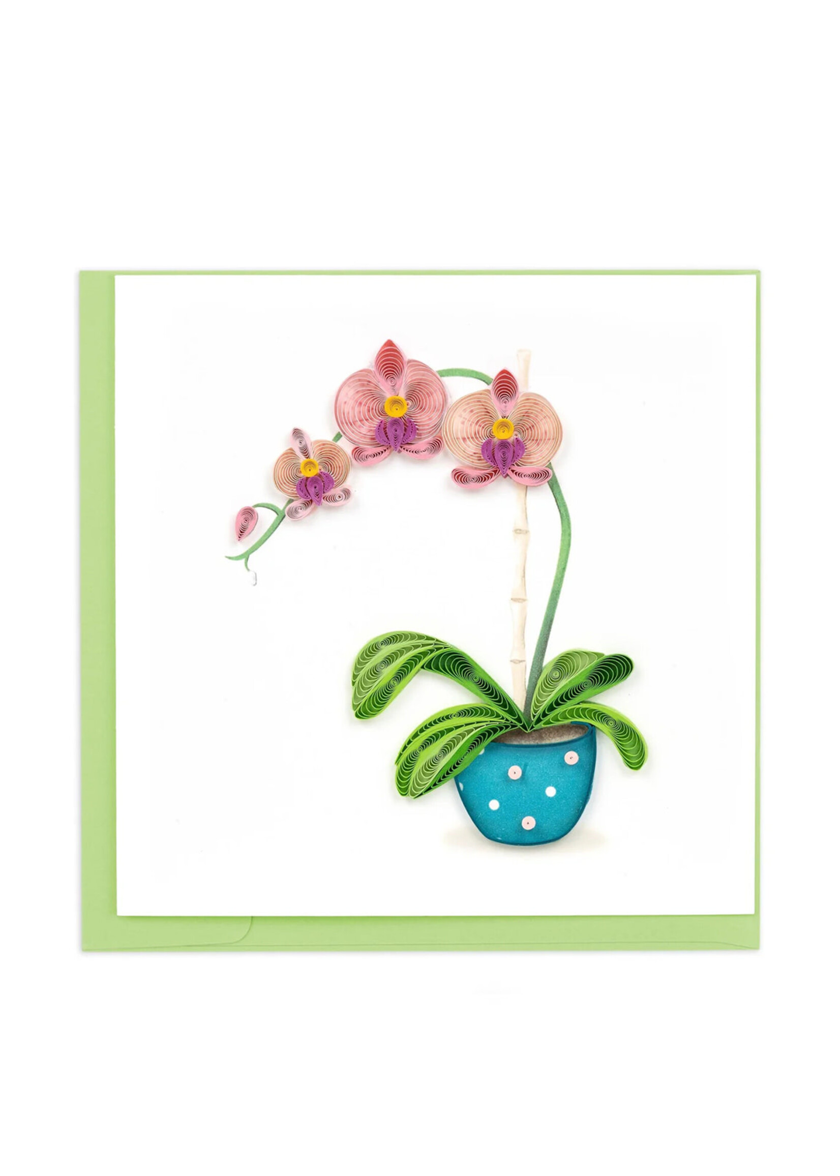 Quilling Cards Potted Orchid Quilling Card