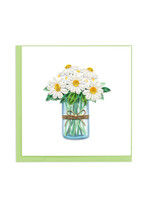 Quilling Cards White Daisies in Jar Quilling Card