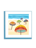 Quilling Cards Colorful Beach Umbrellas Quilling Card