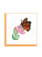 Quilling Cards Monarch Butterfly with Milkweed Quilling Card