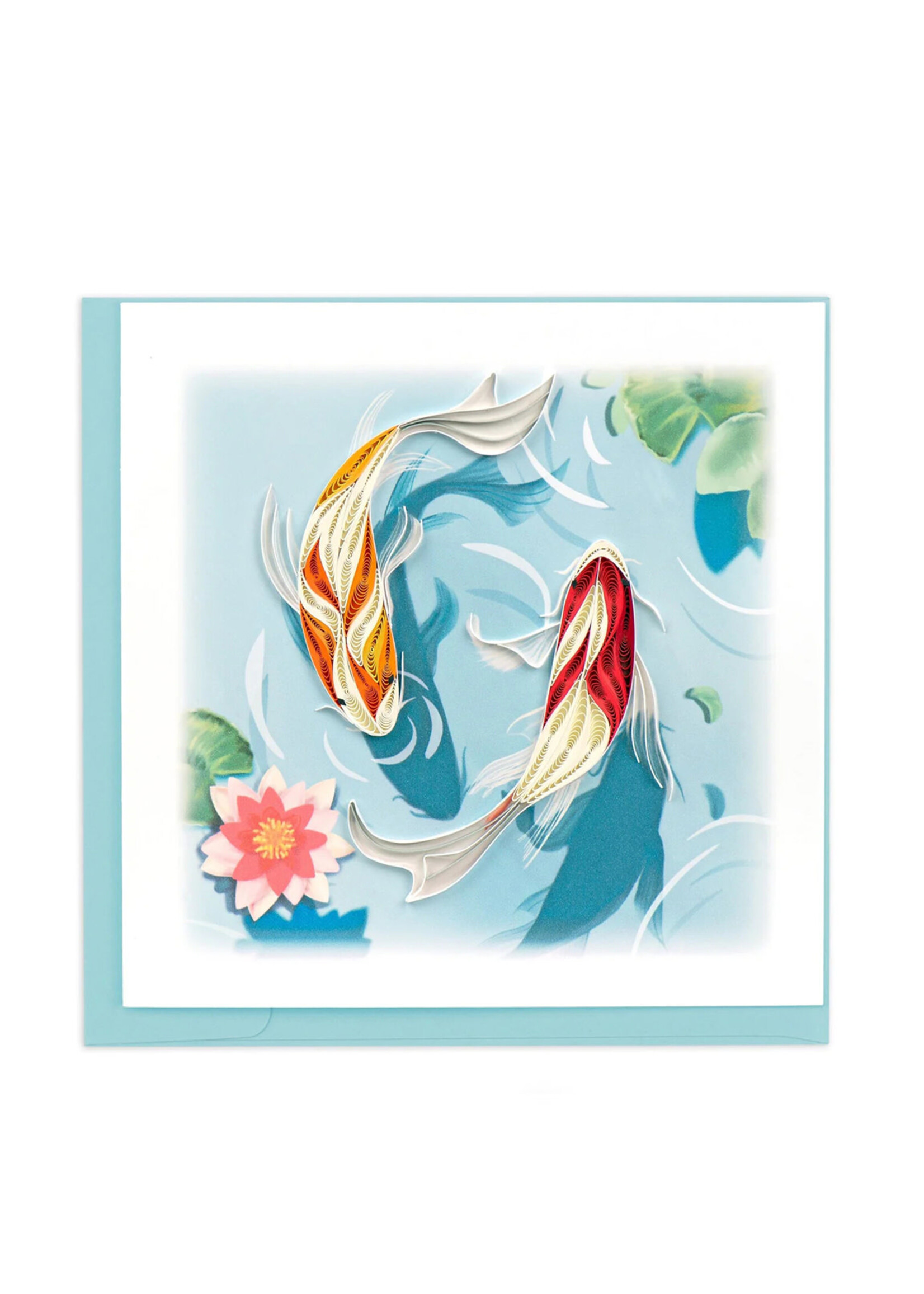 Quilling Cards Koi Fish Pond Quilling Card