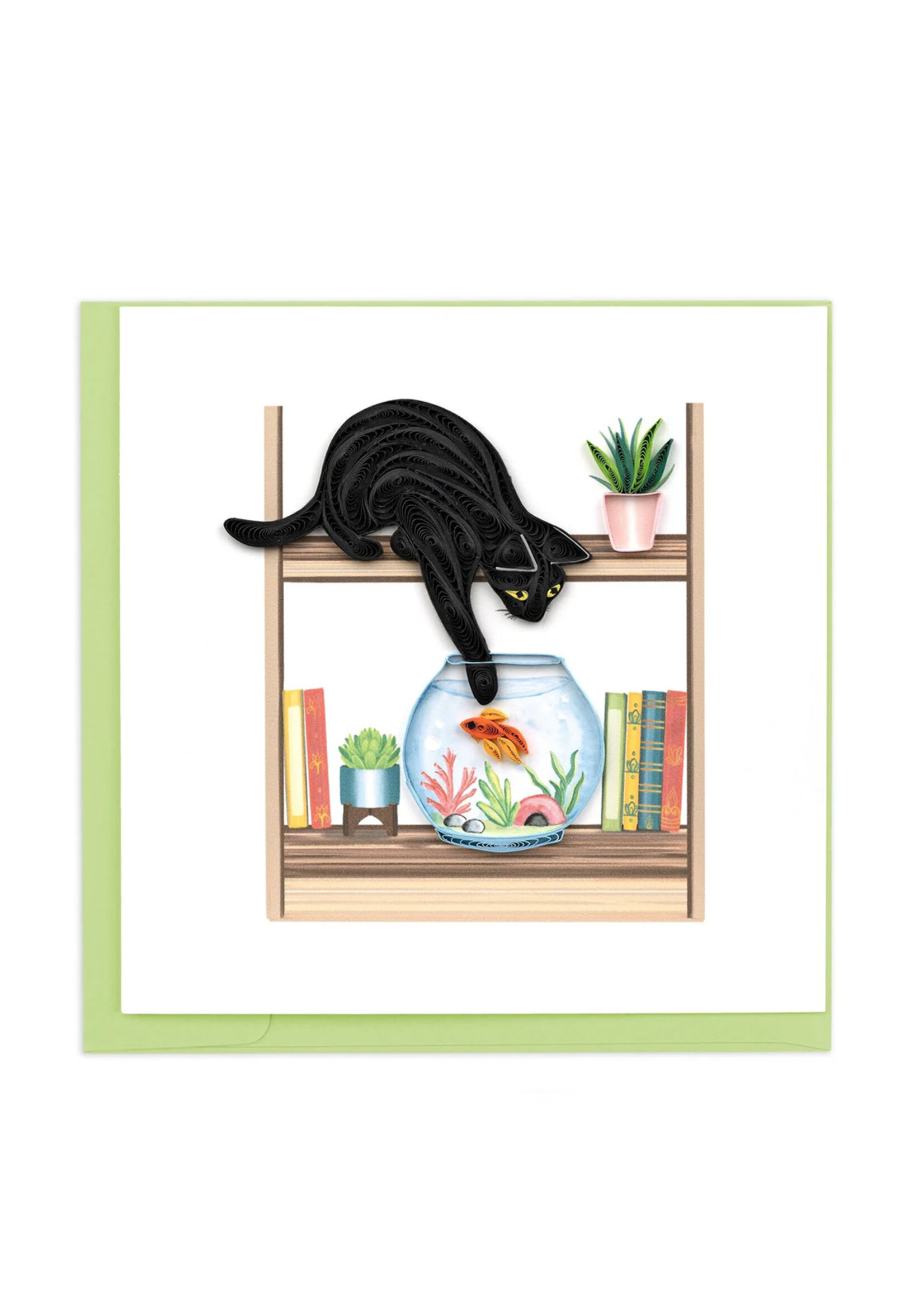 Quilling Cards Mischievous Cat Quilling Card
