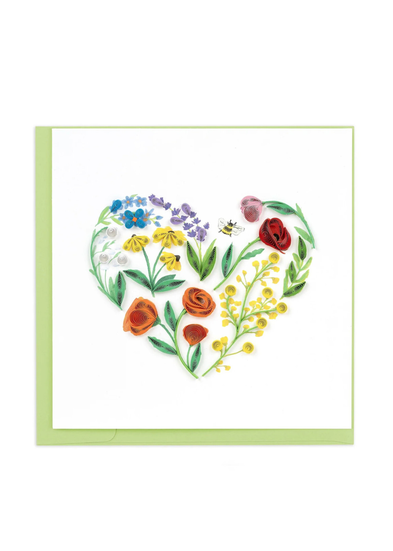 Quilling Cards Garden Heart Quilling Card