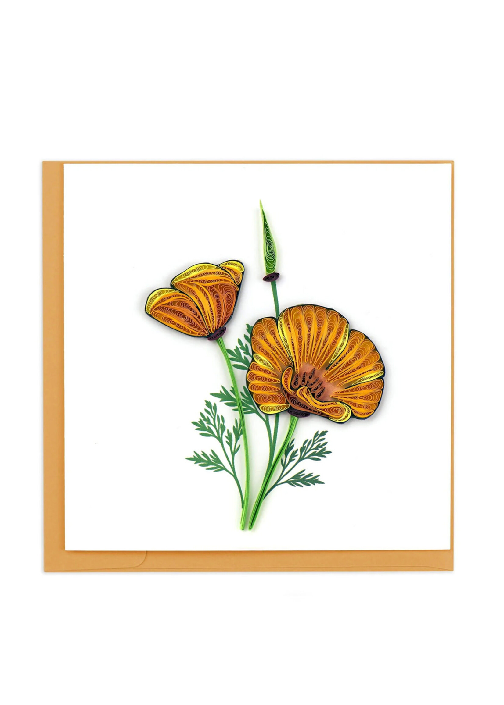 Quilling Cards California Poppies Quilling Card