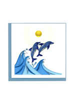 Quilling Cards Jumping Dolphins Quilling Card