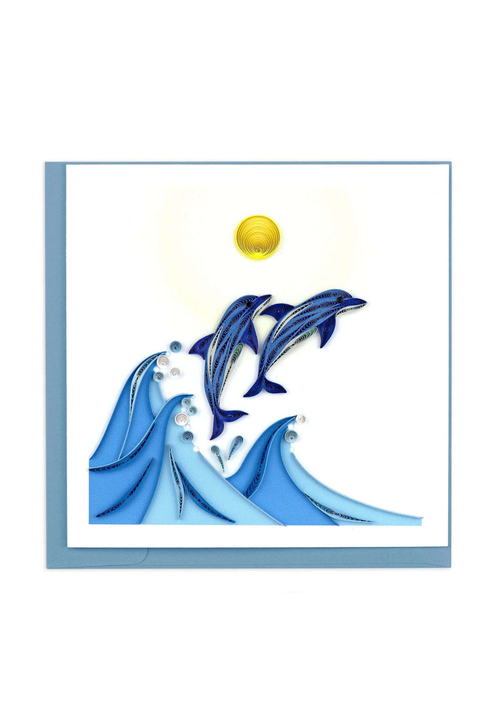 Quilling Cards Jumping Dolphins Quilling Card