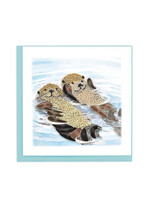 Quilling Cards Hugging Otters Quilling Card