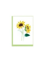 Quilling Cards Mini Sunflower Bouquet Quilling Card