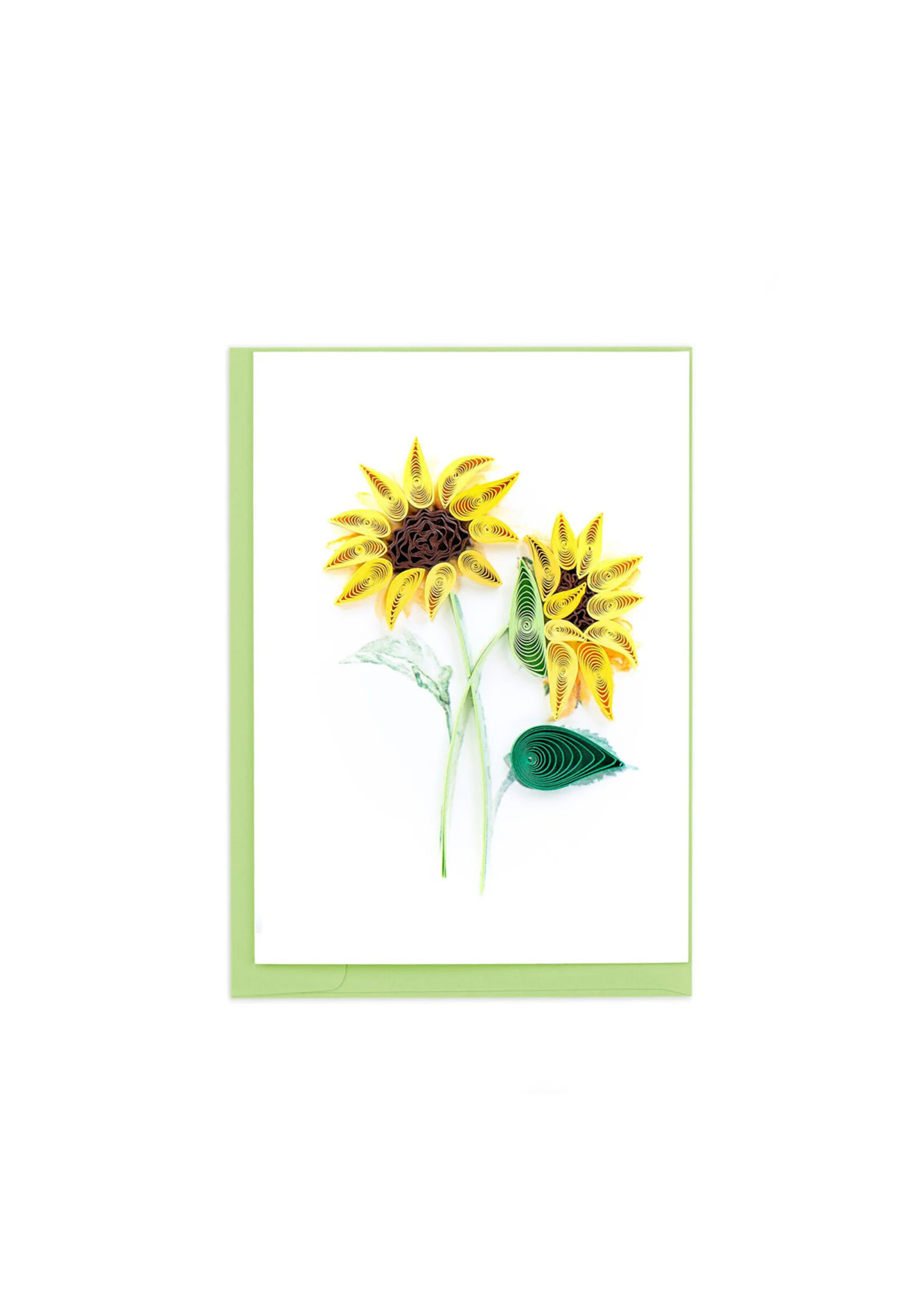 Quilling Cards Mini Sunflower Bouquet Quilling Card