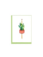 Quilling Cards Mini Snake Plant Macrame Hanger Quilling Card