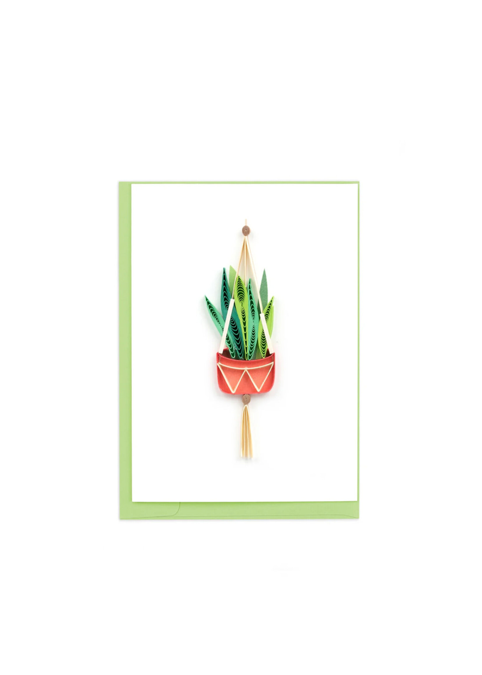 Quilling Cards Mini Snake Plant Macrame Hanger Quilling Card