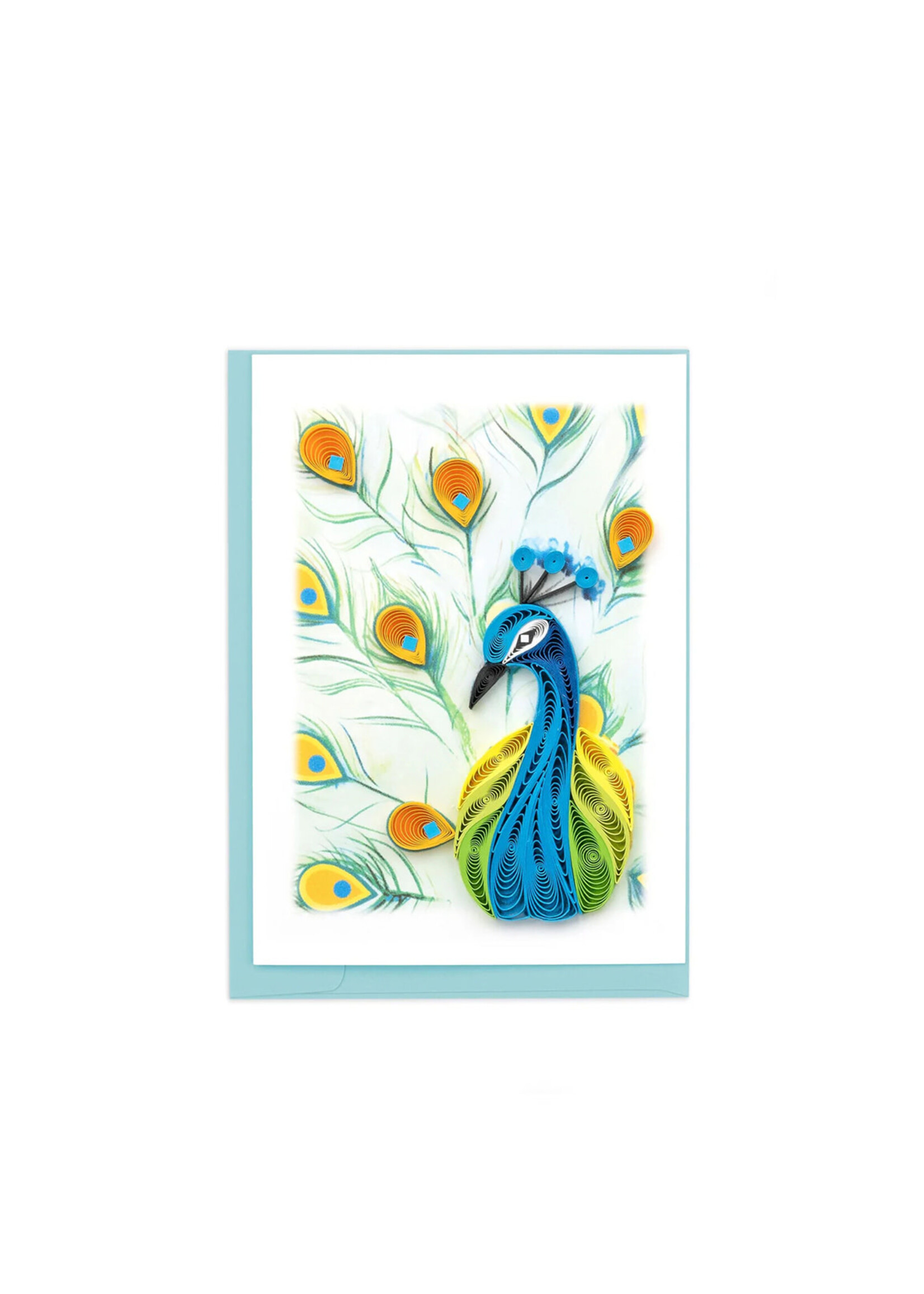 Quilling Cards Mini Peacock Quilling Card