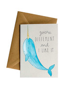 Little Difference Narwhal Card