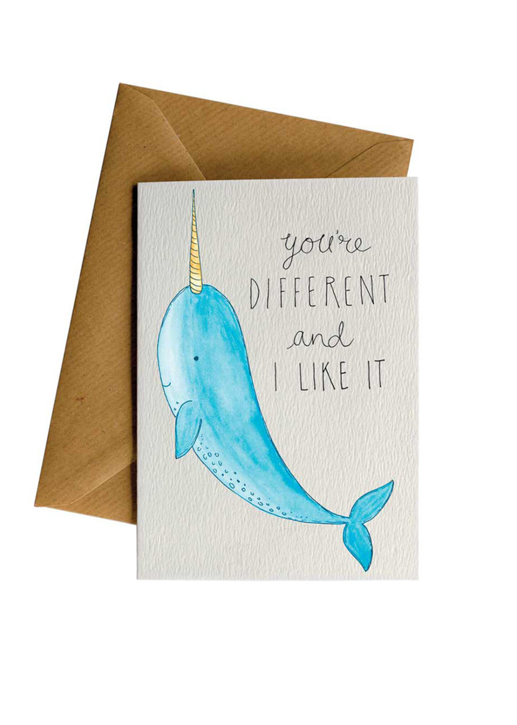 Little Difference Narwhal Card