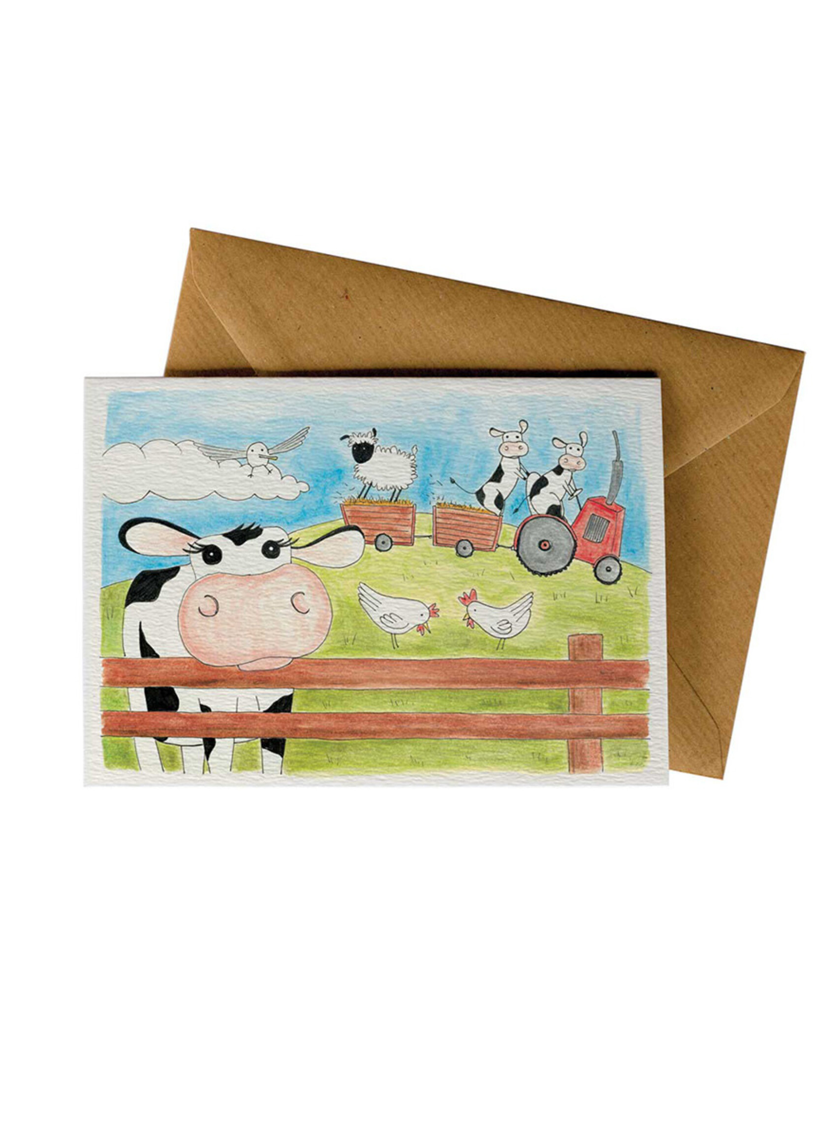 Little Difference Cow Farm Card