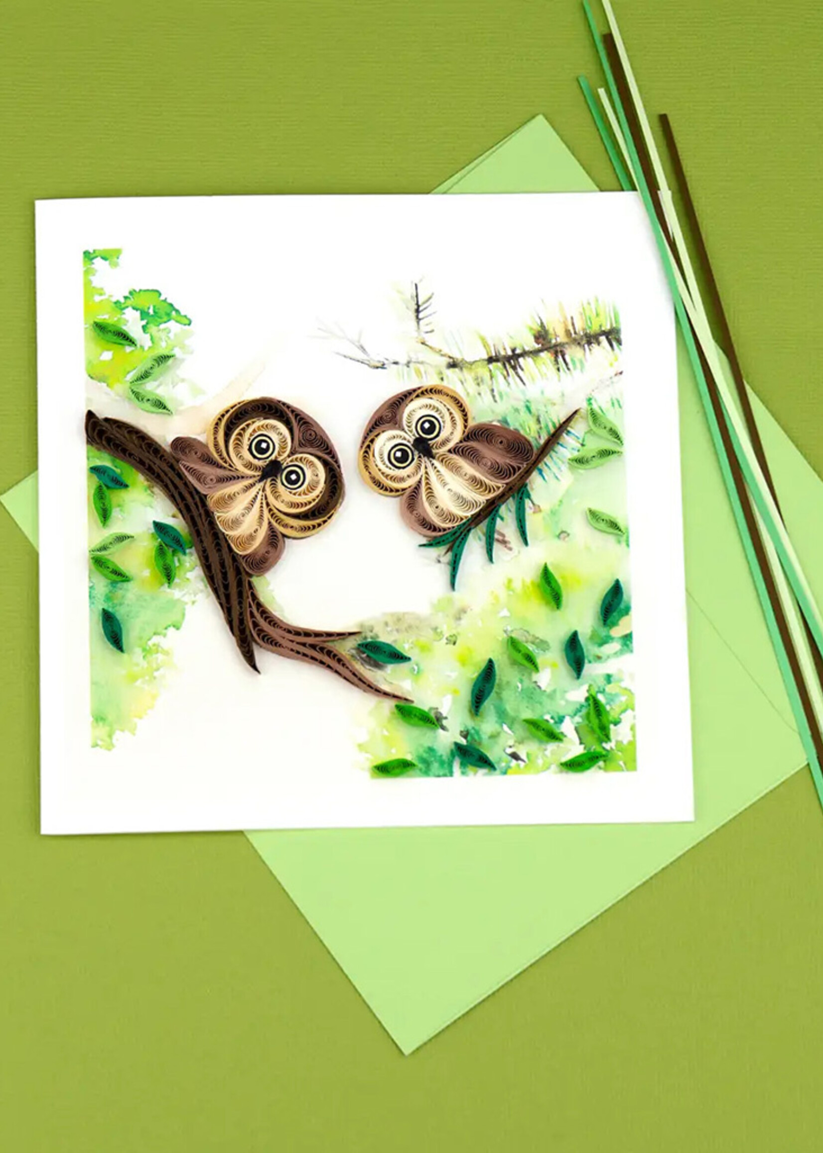Quilling Cards Owlets Quilling Card