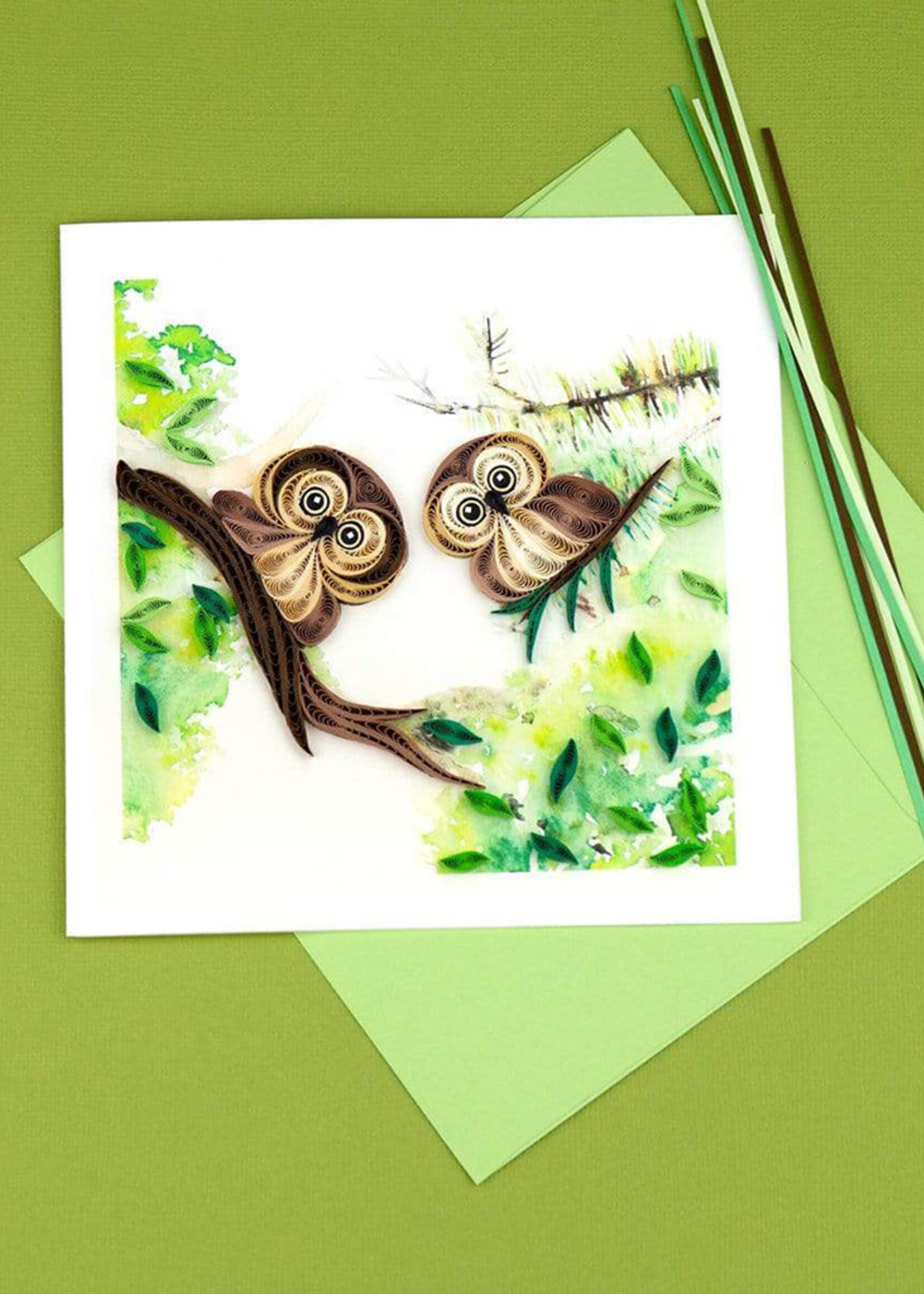 Quilling Cards Owlets Quilling Card