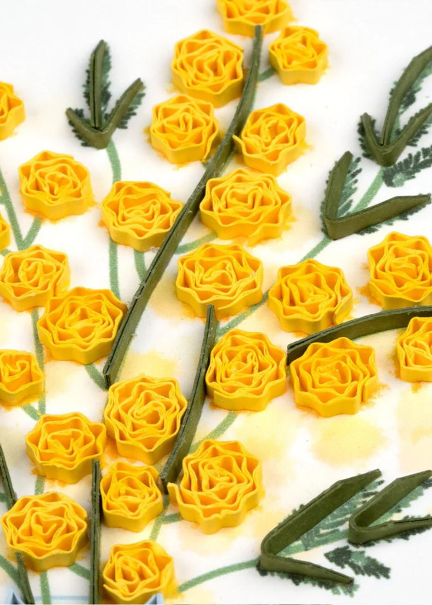 Quilling Cards Mimosa Flower Quilling Card