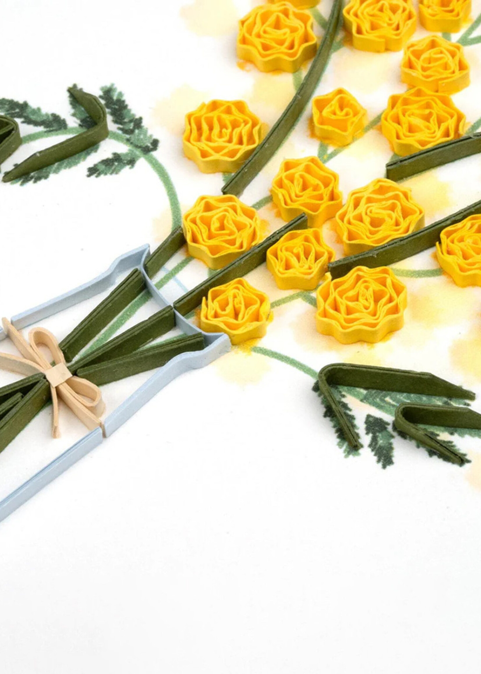 Quilling Cards Mimosa Flower Quilling Card