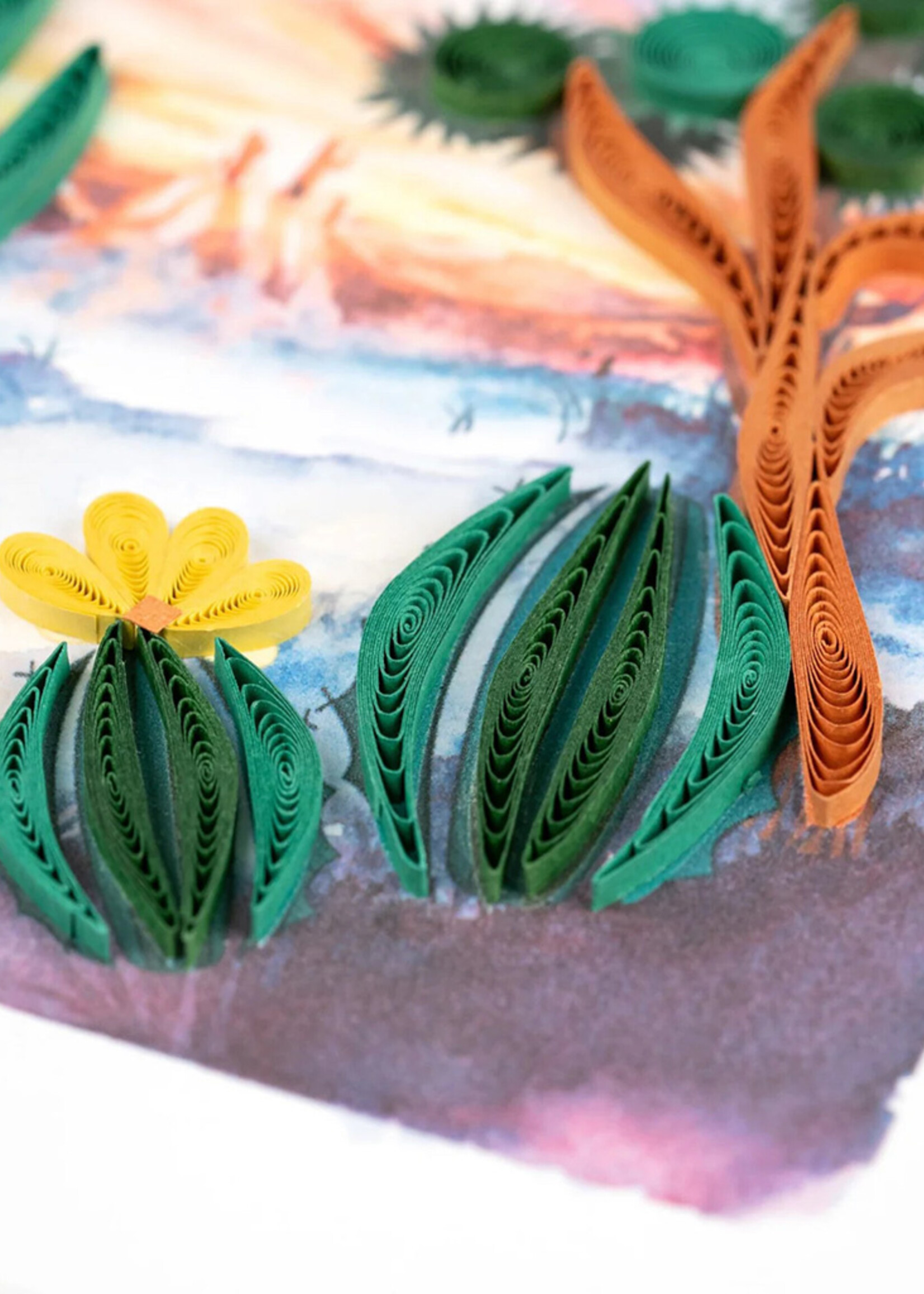 Quilling Cards Desert Landscape Quilling Card