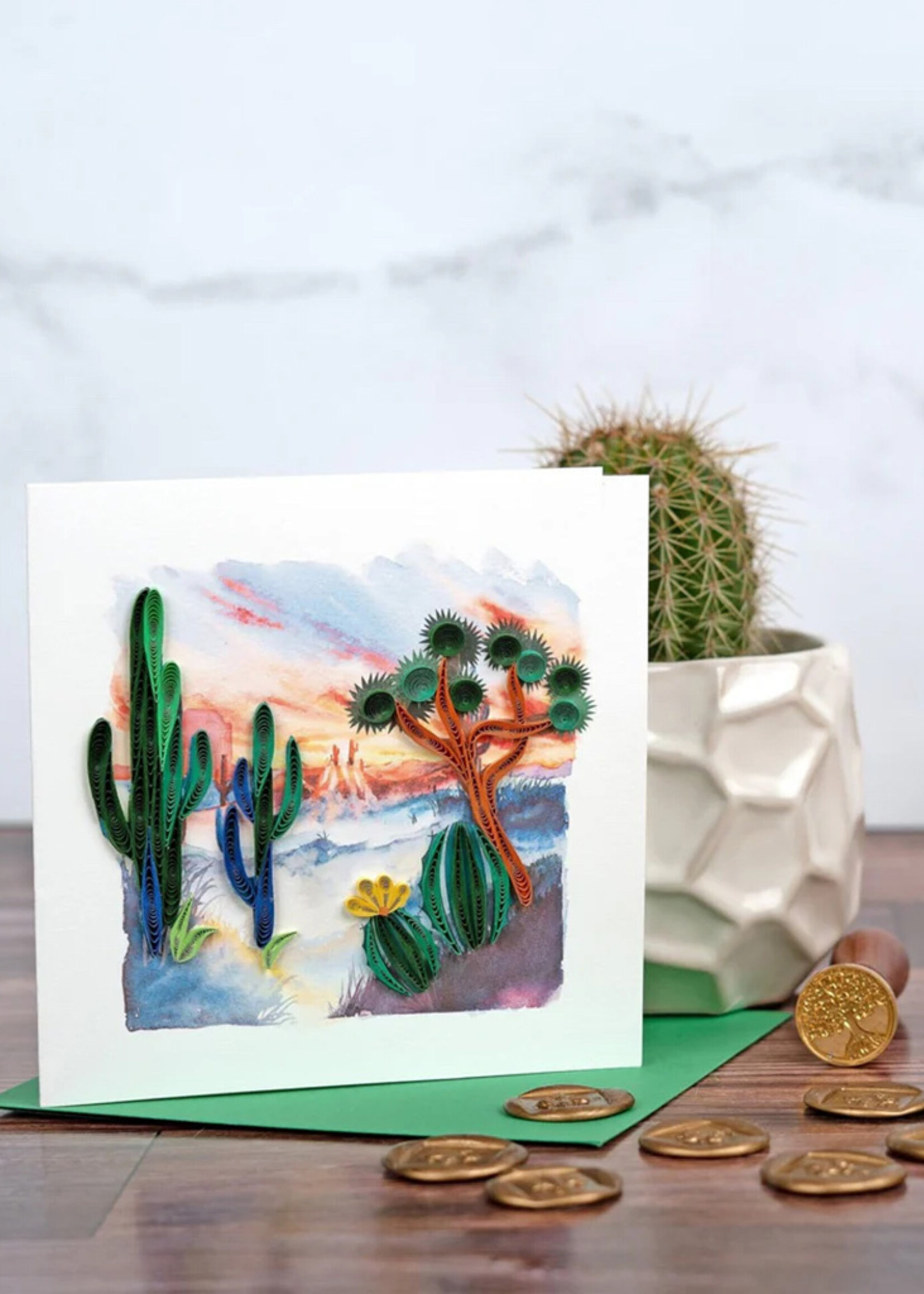Quilling Cards Desert Landscape Quilling Card