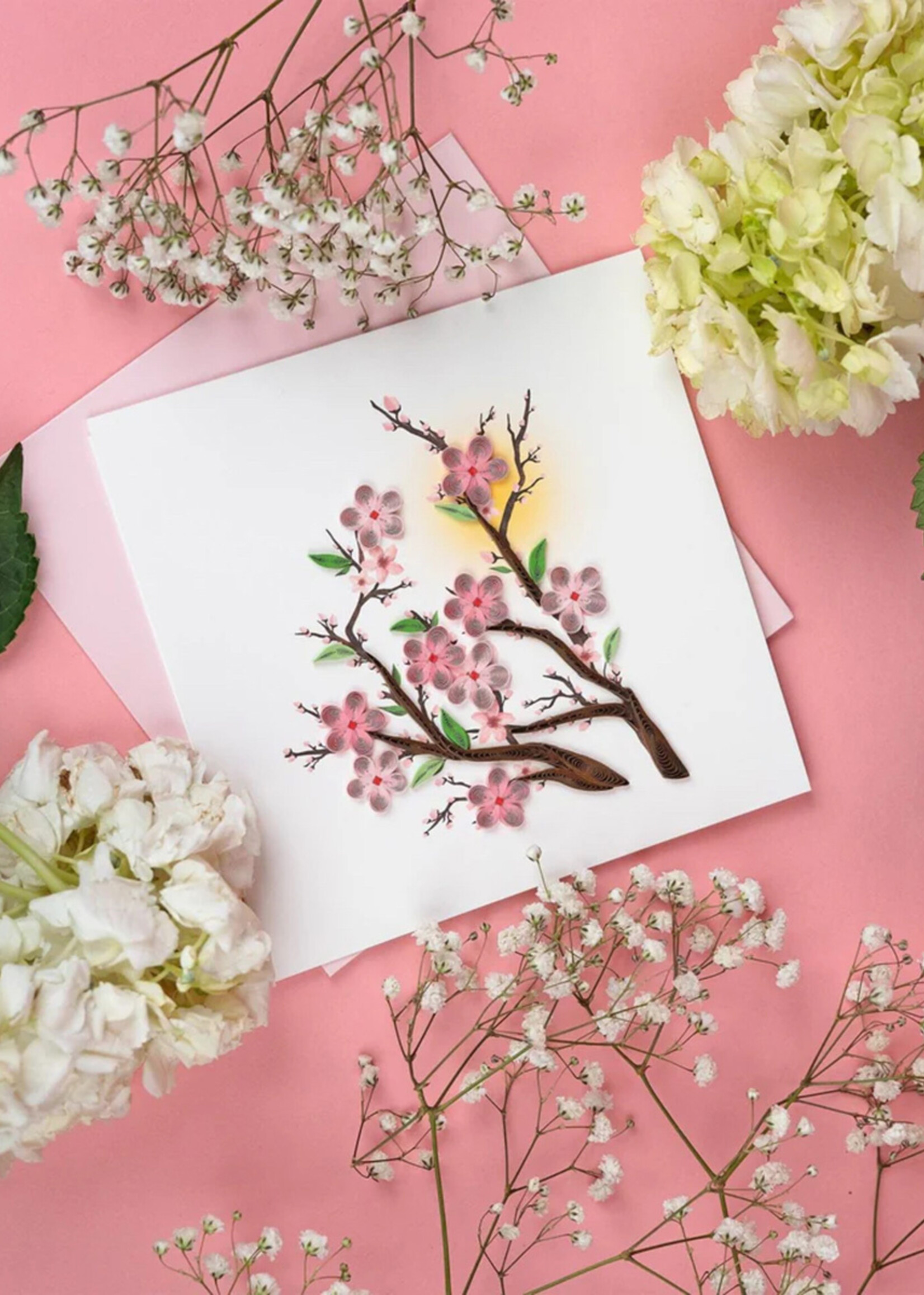 Quilling Cards Cherry Blossoms Quilling Card