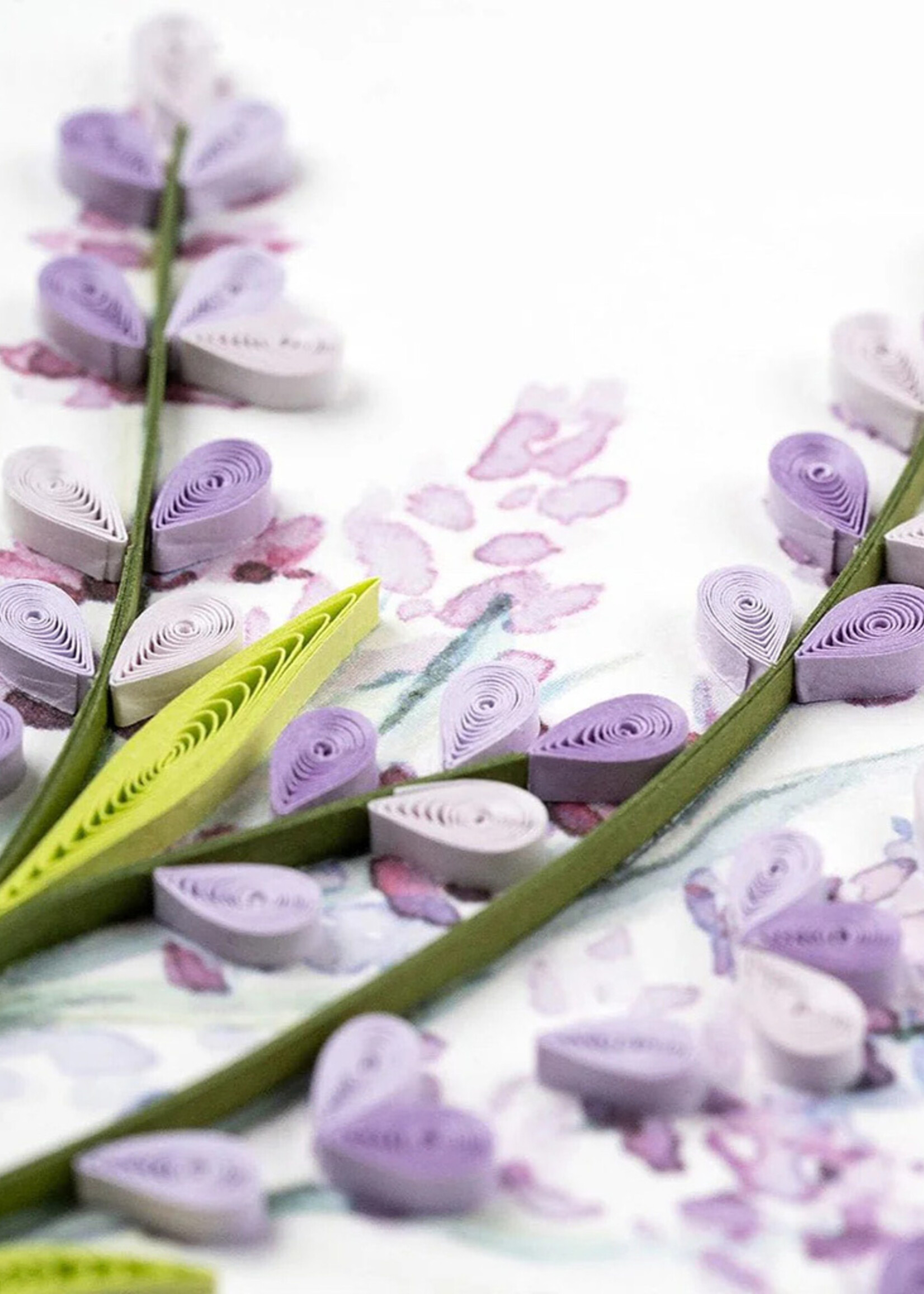 Quilling Cards Lavender Bunch Quilling Card