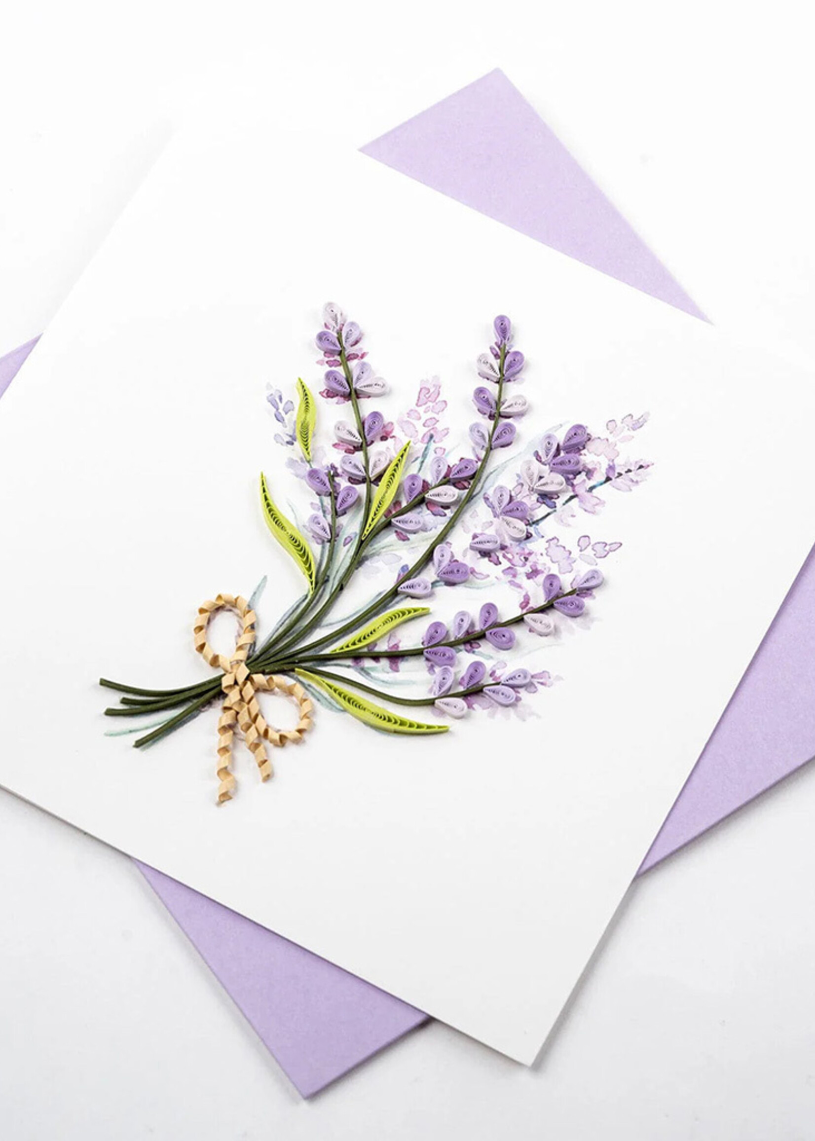 Quilling Cards Lavender Bunch Quilling Card