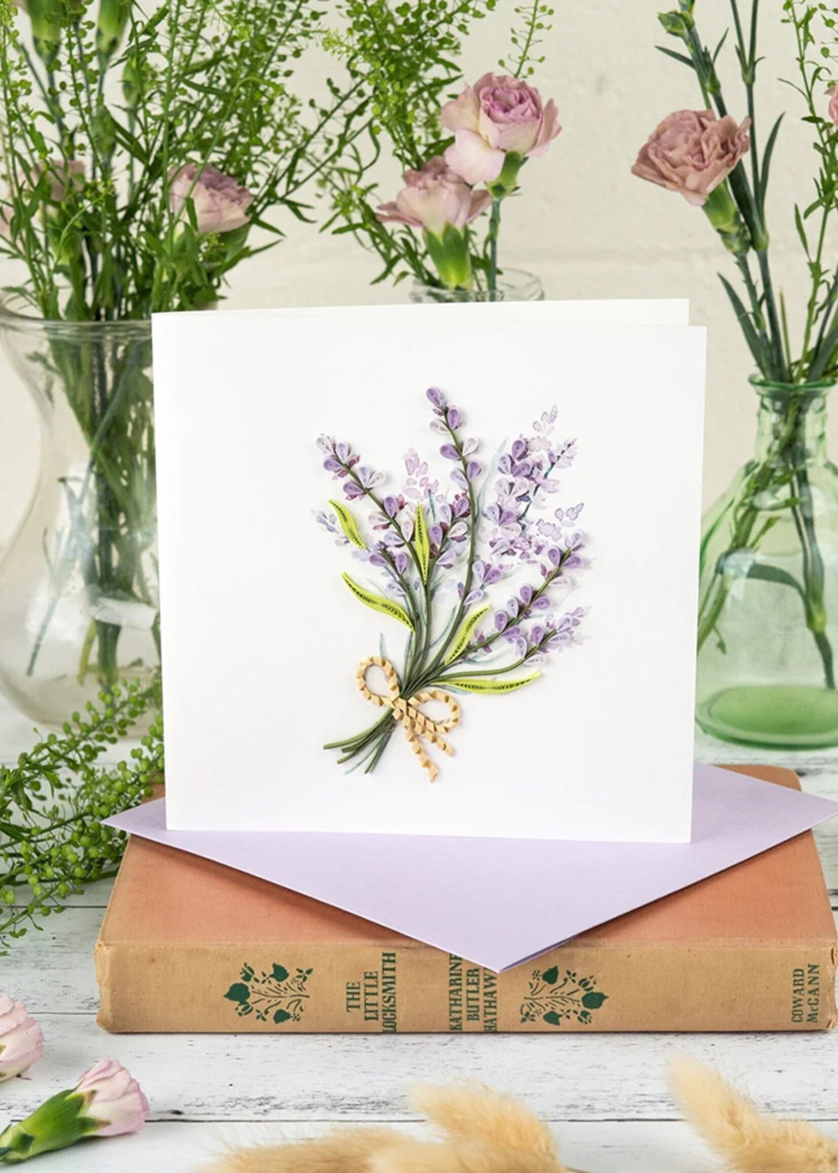 Quilling Cards Lavender Bunch Quilling Card