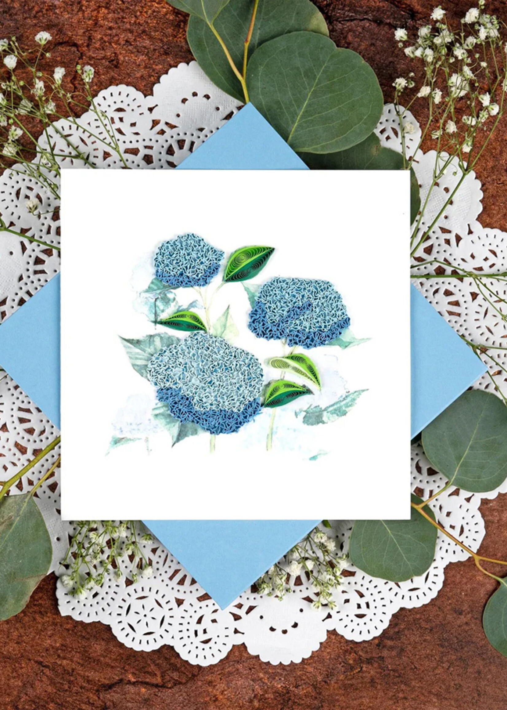 Quilling Cards Wild Hydrangeas Quilling Card