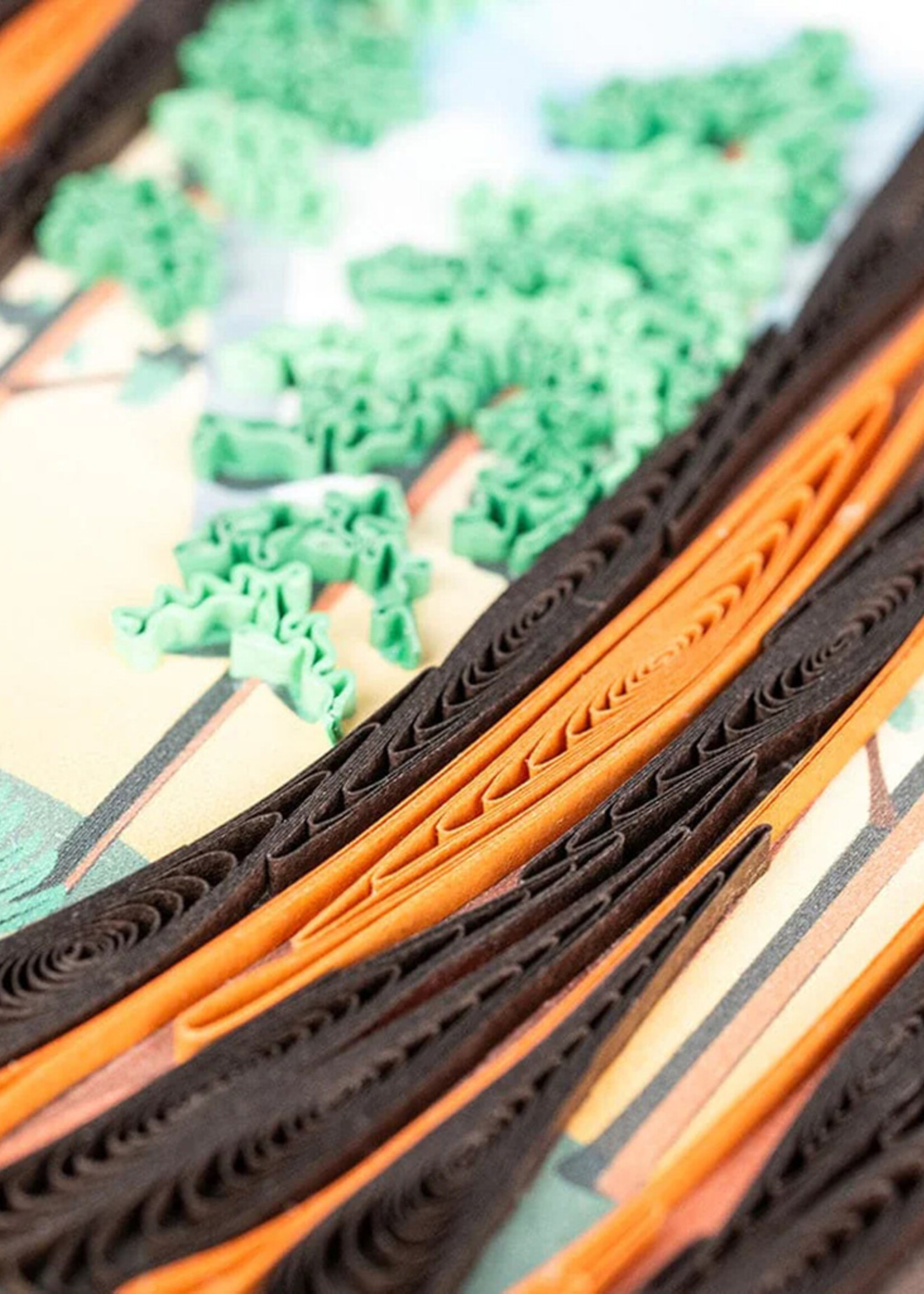 Quilling Cards Redwood Trees Quilling Card
