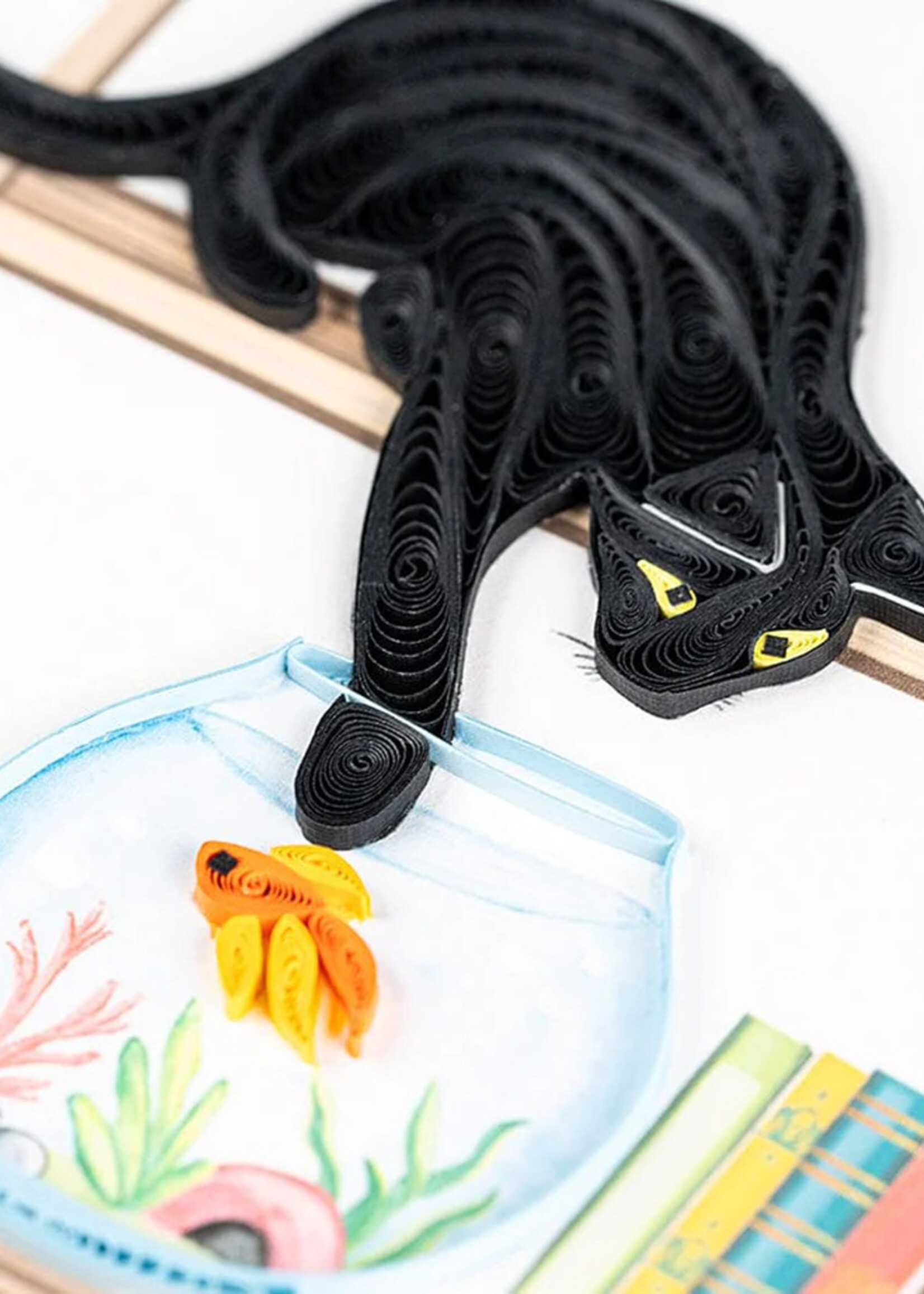 Quilling Cards Mischievous Cat Quilling Card