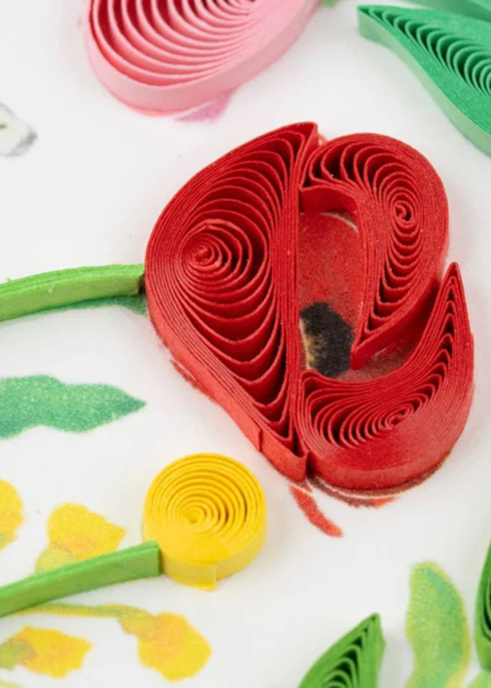 Quilling Cards Garden Heart Quilling Card