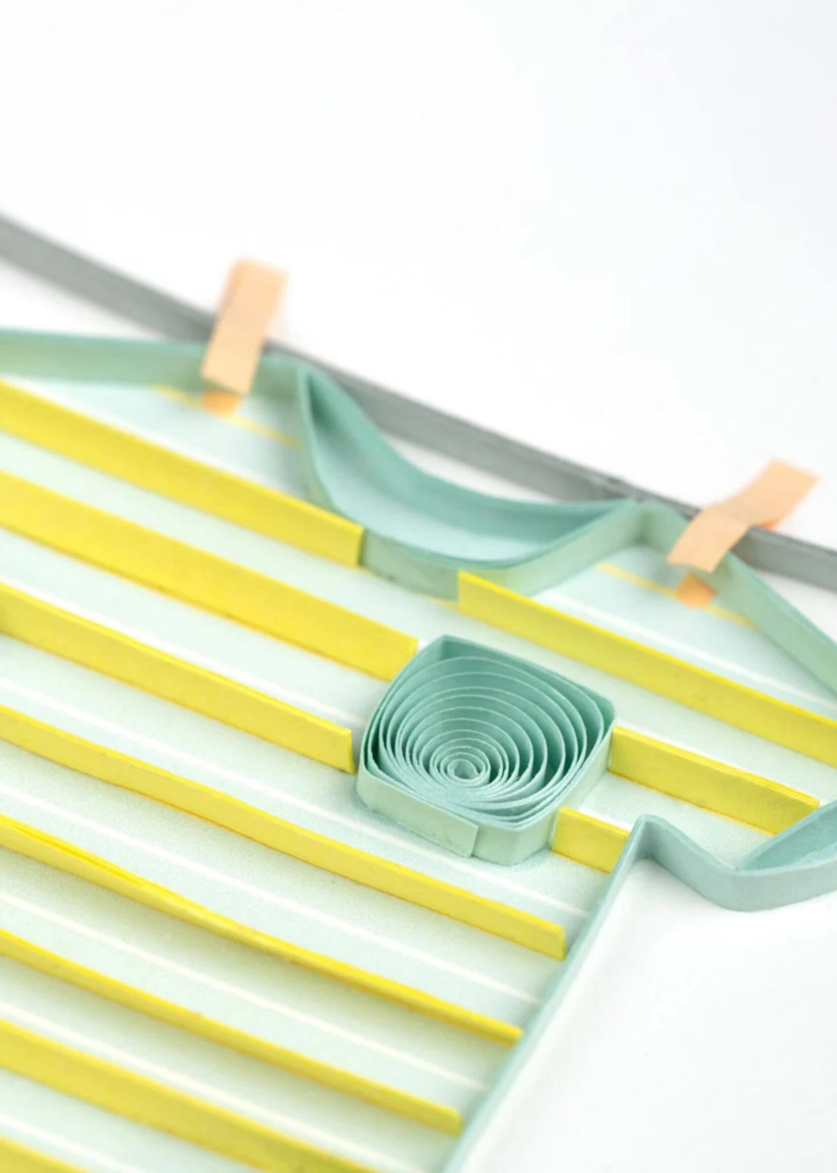 Quilling Cards Baby Clothesline Quilling Card
