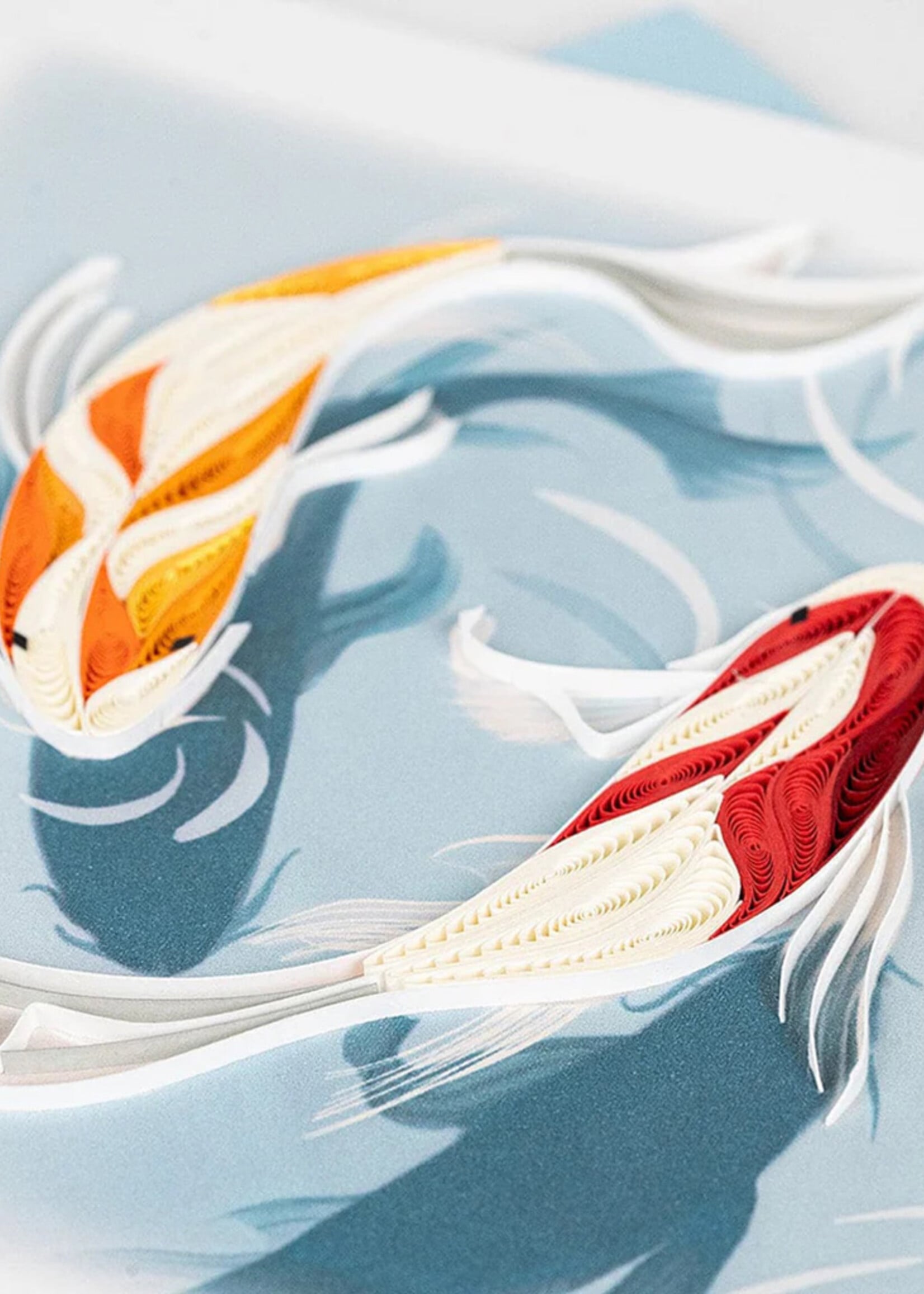 Quilling Cards Koi Fish Pond Quilling Card