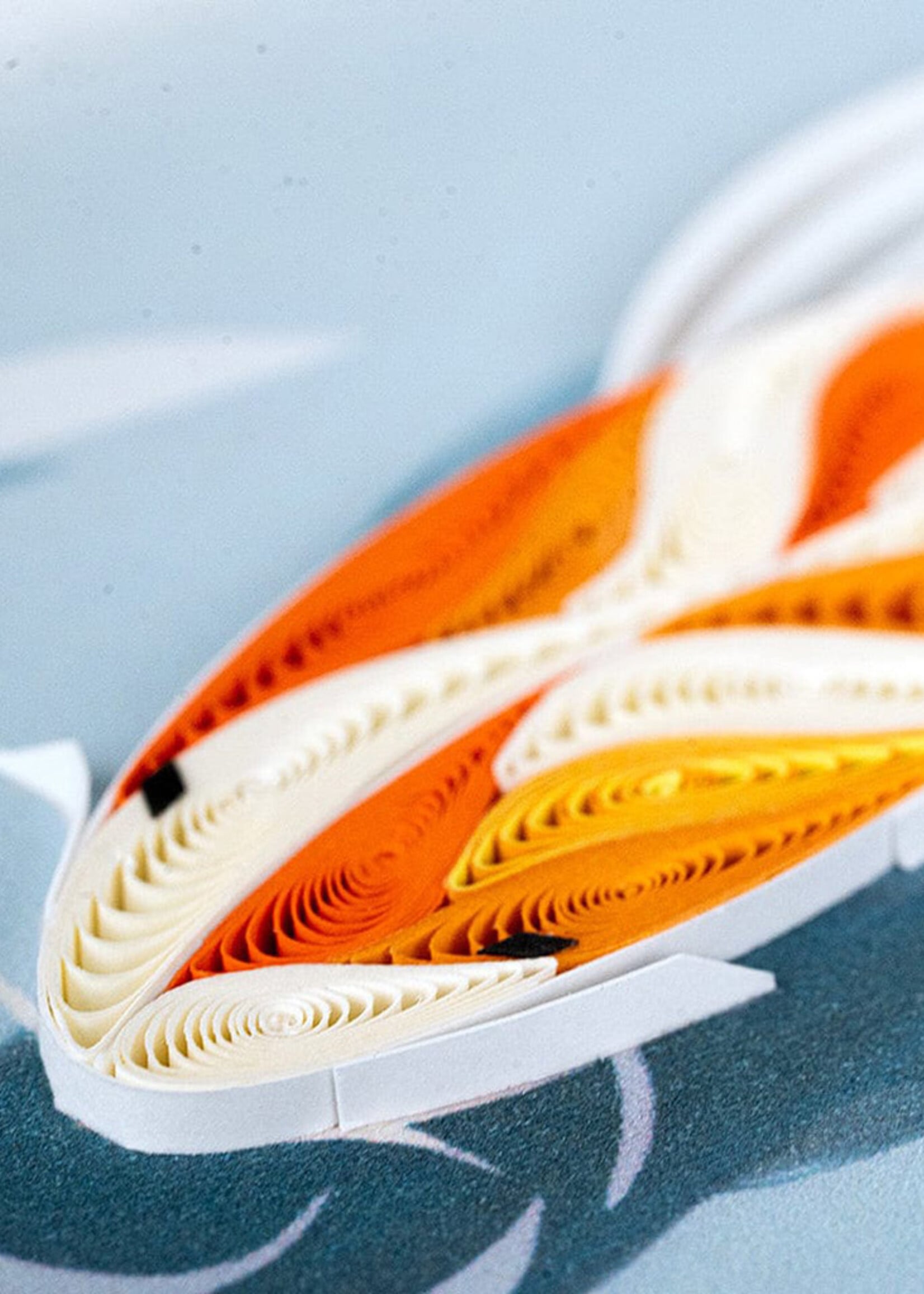 Quilling Cards Koi Fish Pond Quilling Card