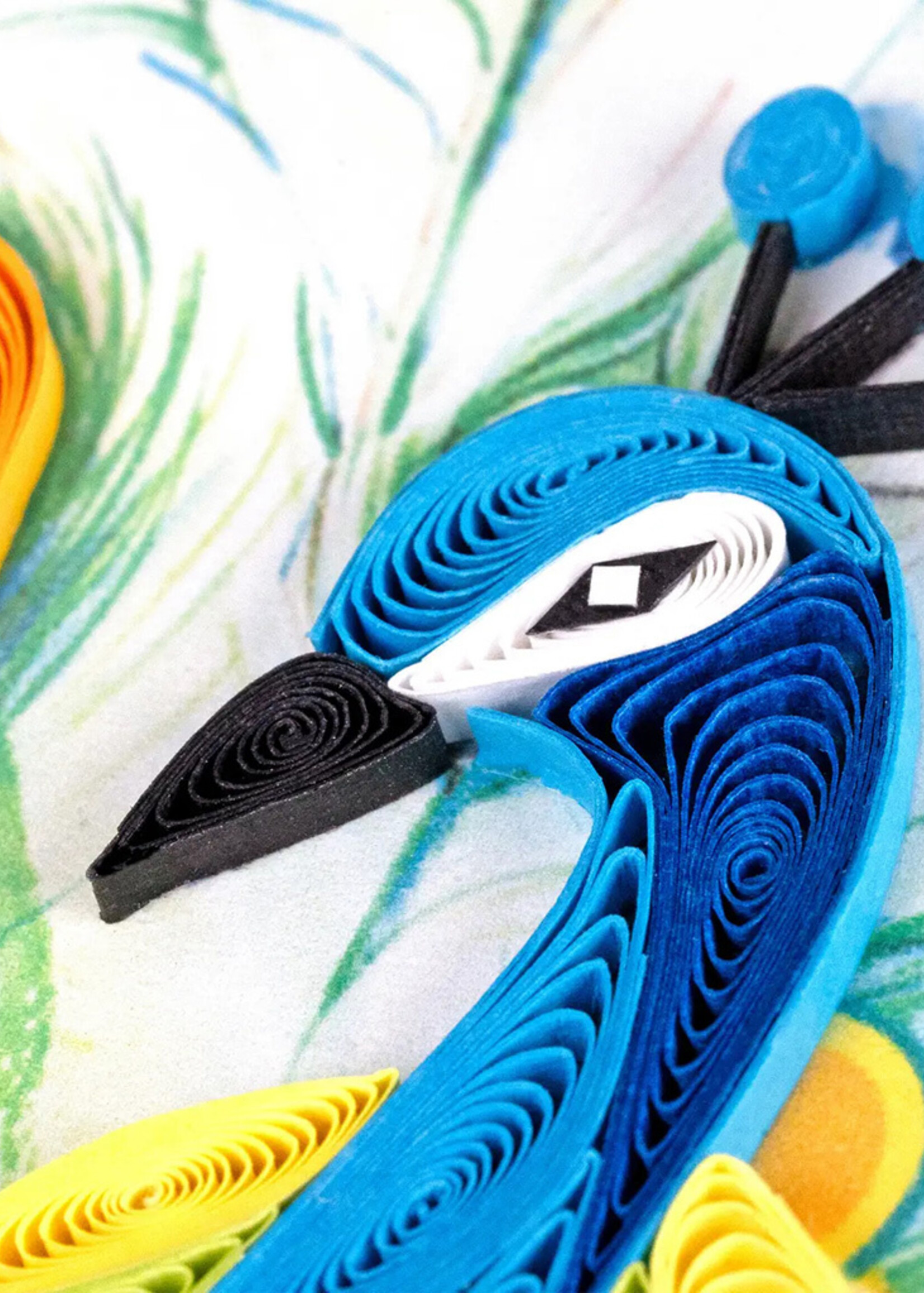 Quilling Cards Mini Peacock Quilling Card