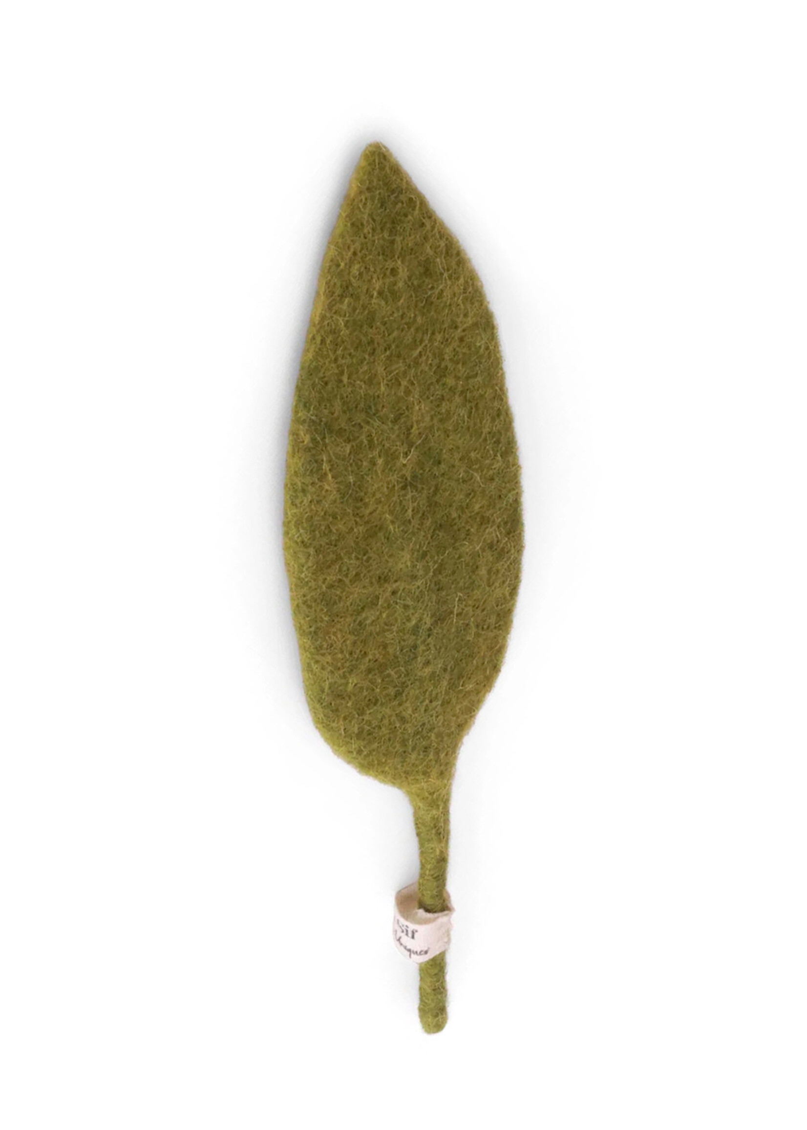 Gry and Sif 8" Small Green Felt Leaf