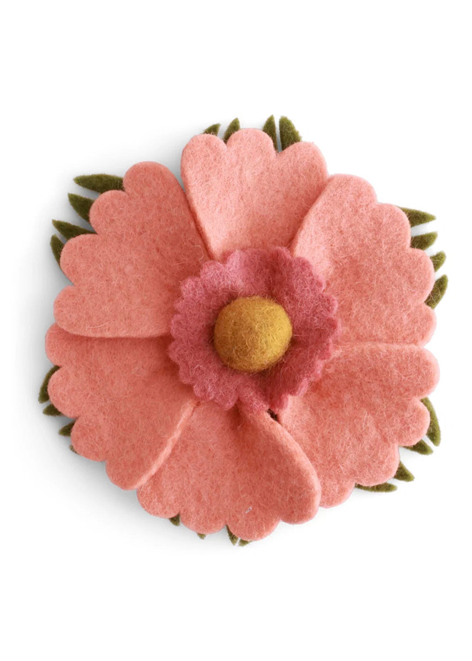 Gry and Sif 5.5" Autumn Anemone Felt Wall Flower