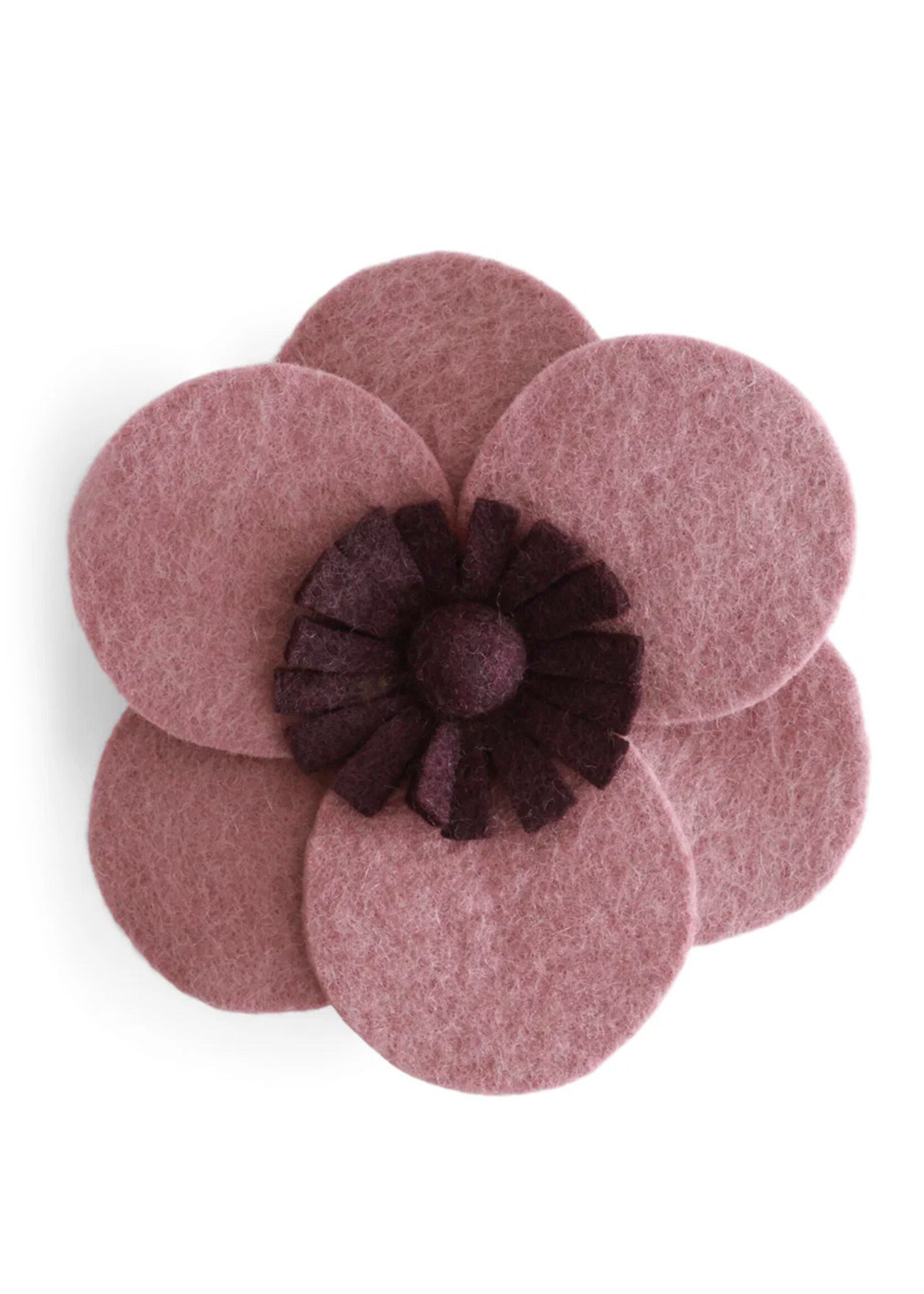 Gry and Sif 7.5" French Anemone Felt Wall Flower