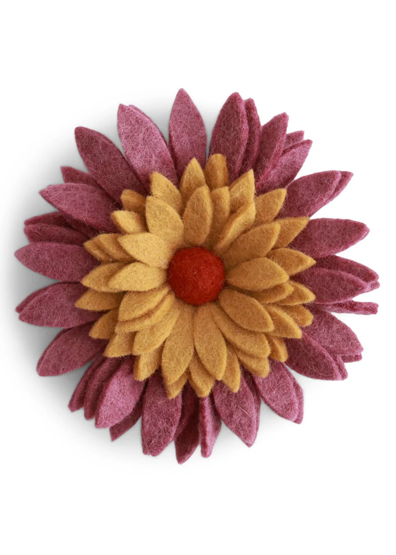Gry and Sif 6" Gerbera Felt Wall Flower