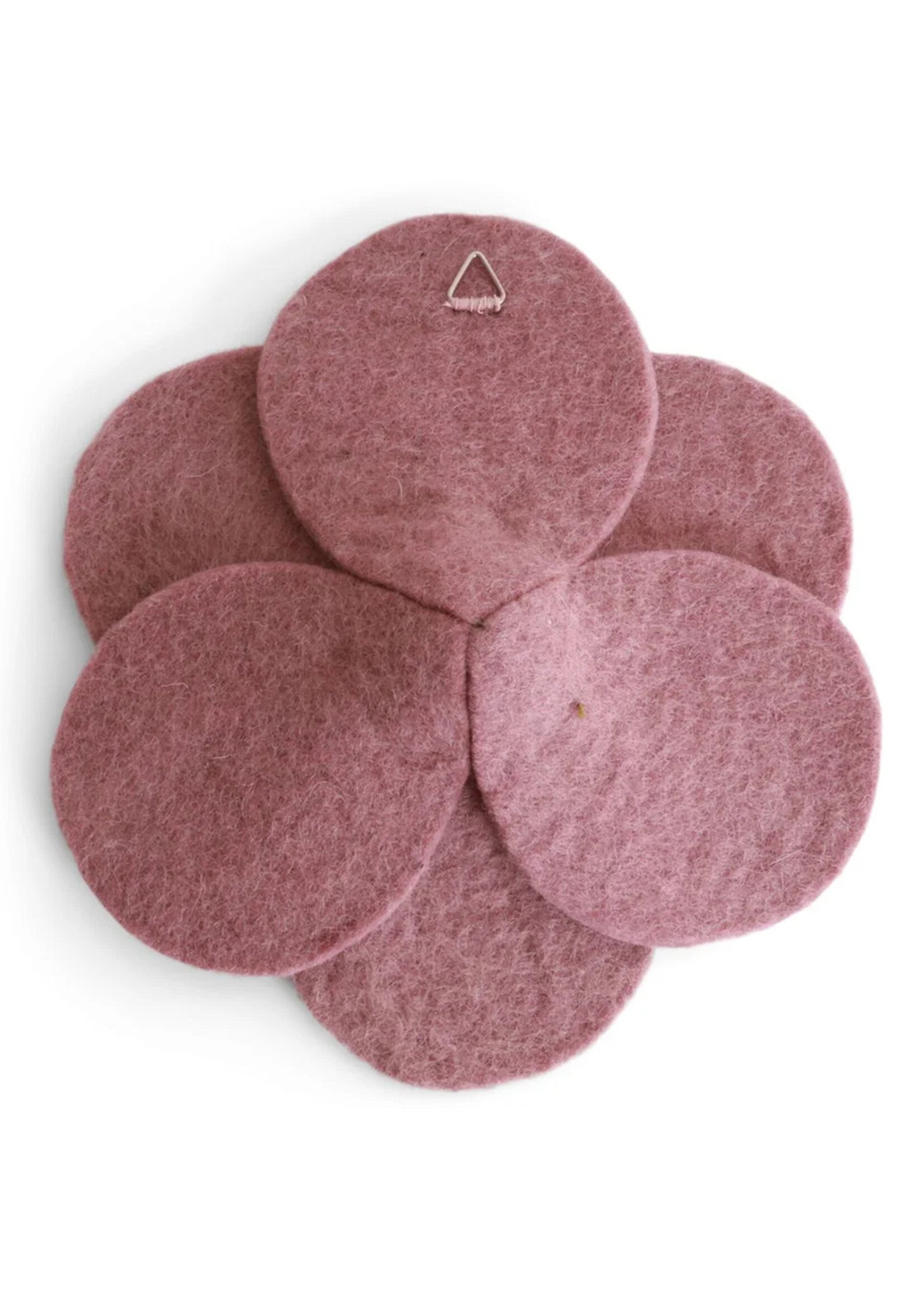 Gry and Sif 7.5" French Anemone Felt Wall Flower