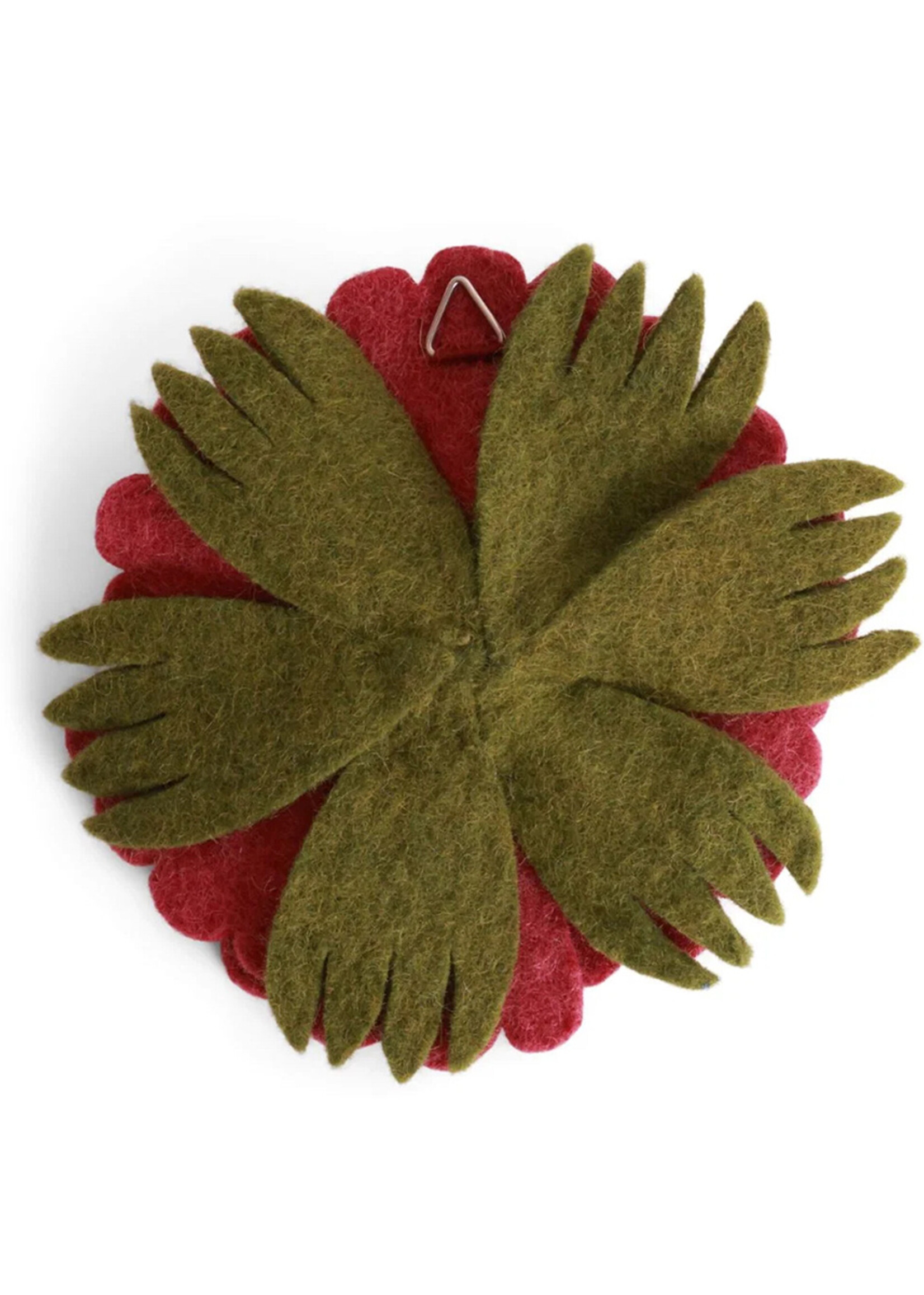 Gry and Sif 5.5" Autumn Anemone Felt Wall Flower