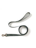 SERRV Mist Gray Leather Pet Leash