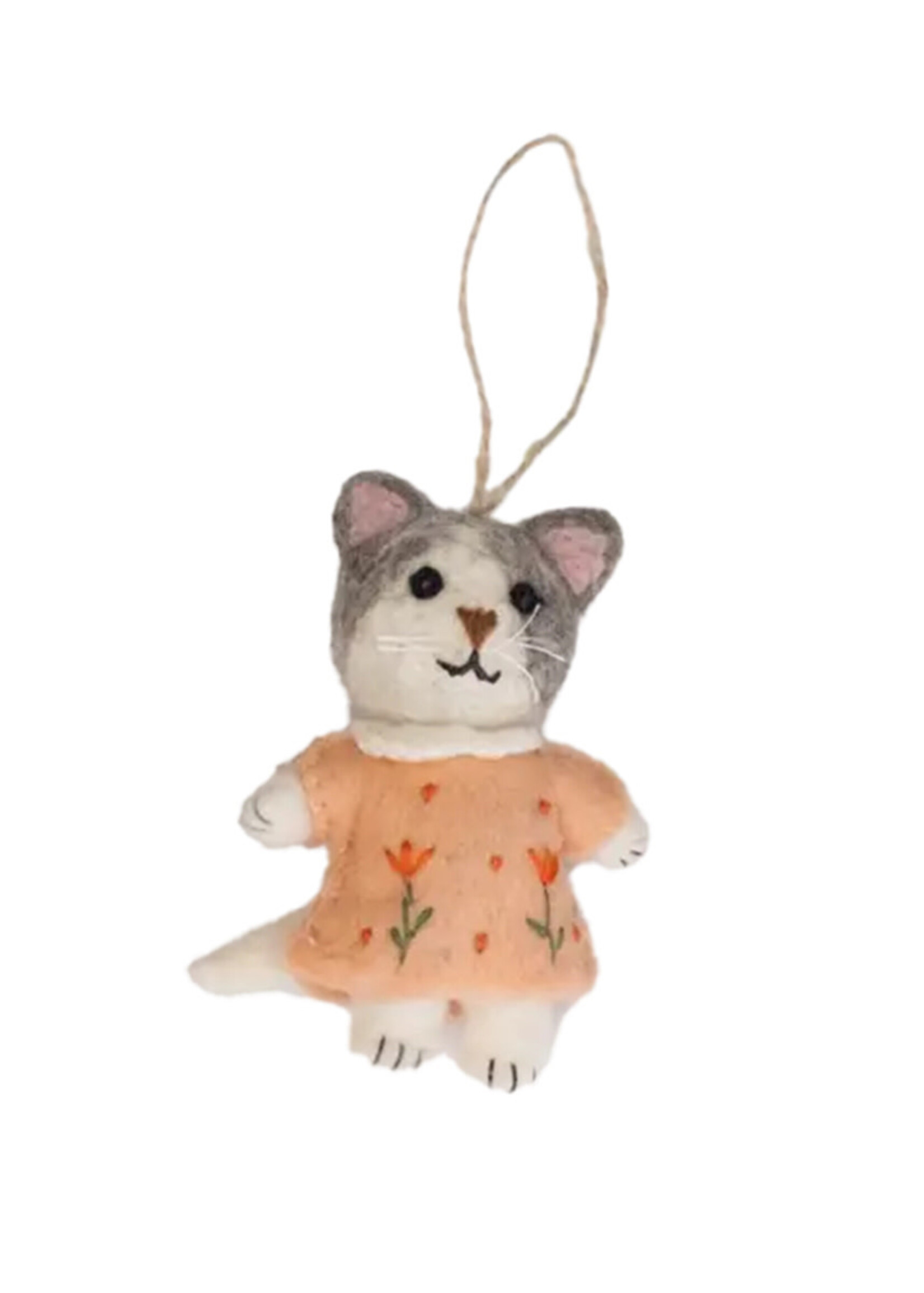 The Winding Road Anime Kitten Felt Ornament