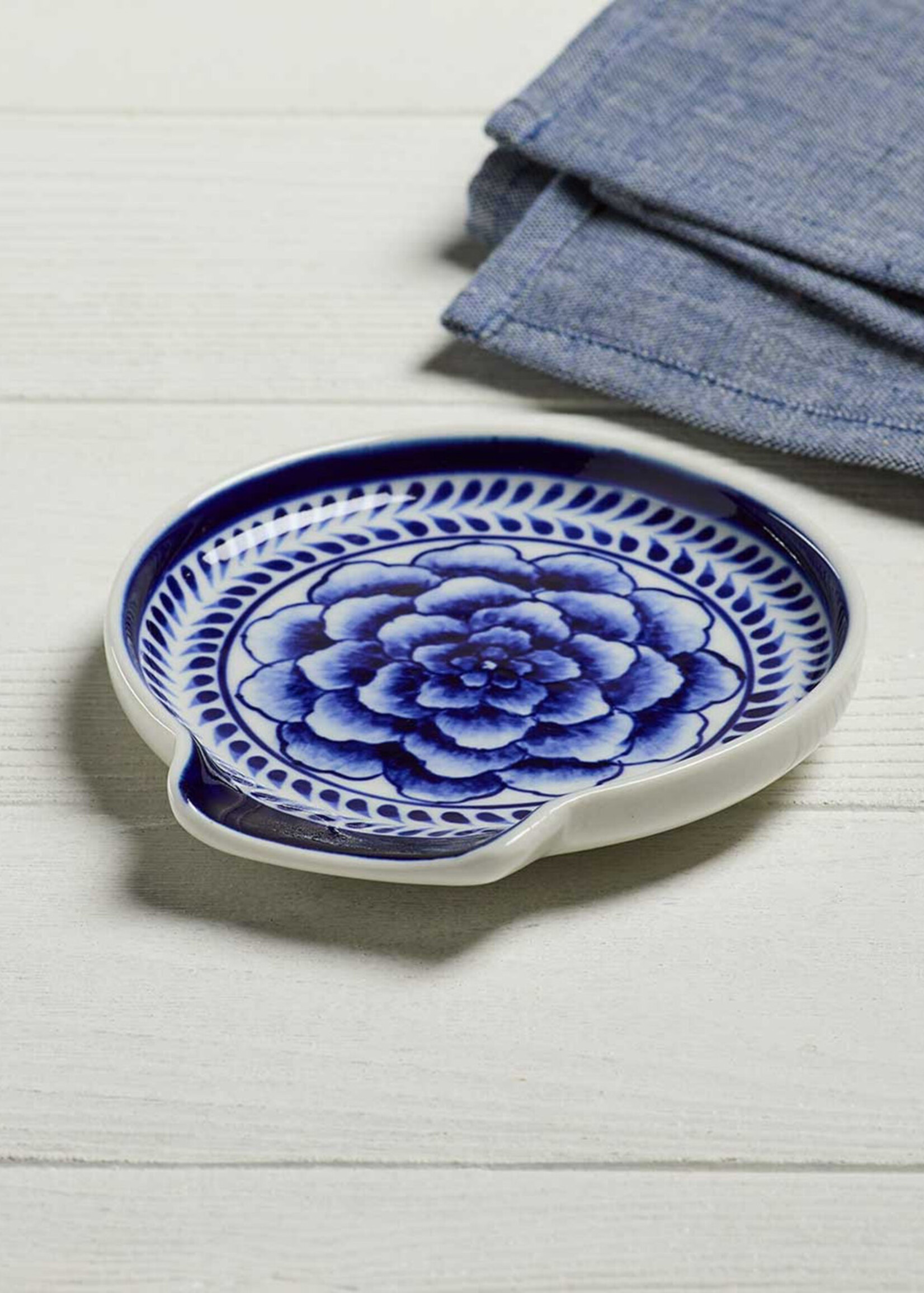 SERRV Indigo Bloom Spoon Rest