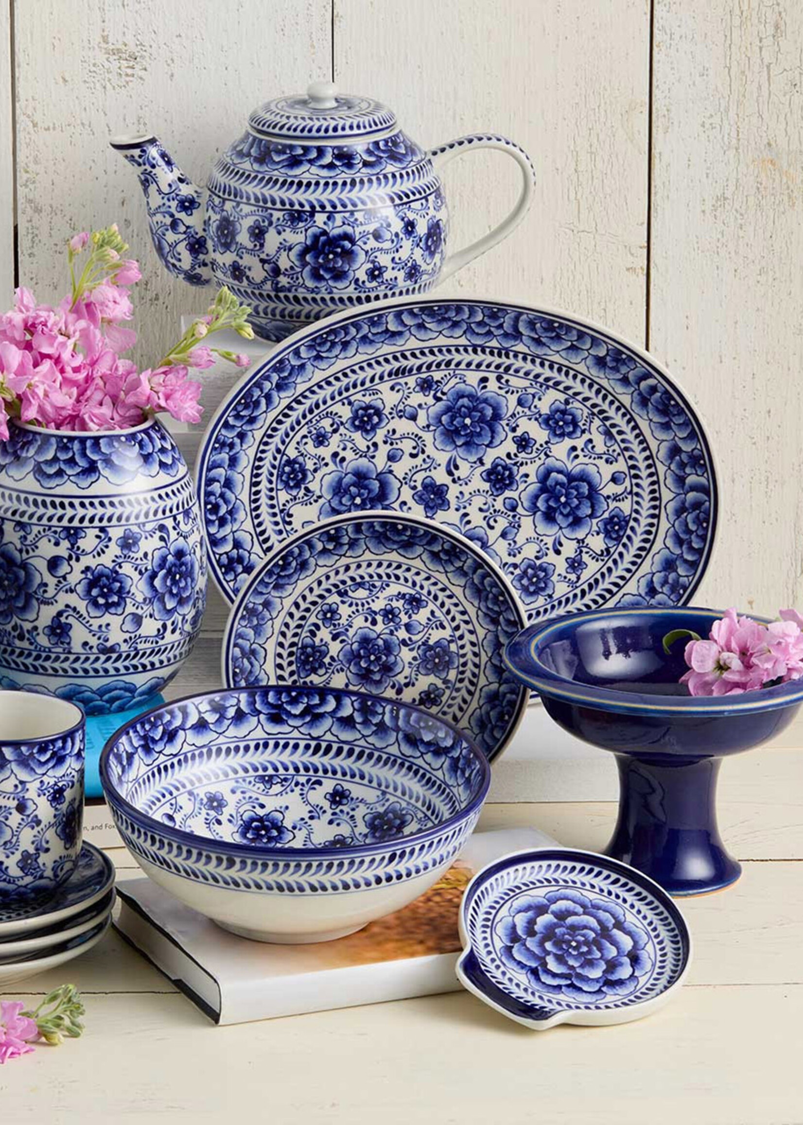 SERRV Indigo Bloom Spoon Rest